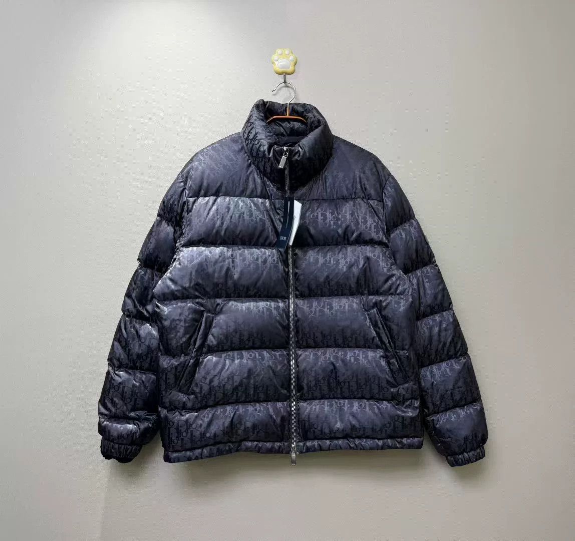 Dior dior logo down jacket in smoky color Size US XL / EU 56 / 4 - 1 Thumbnail