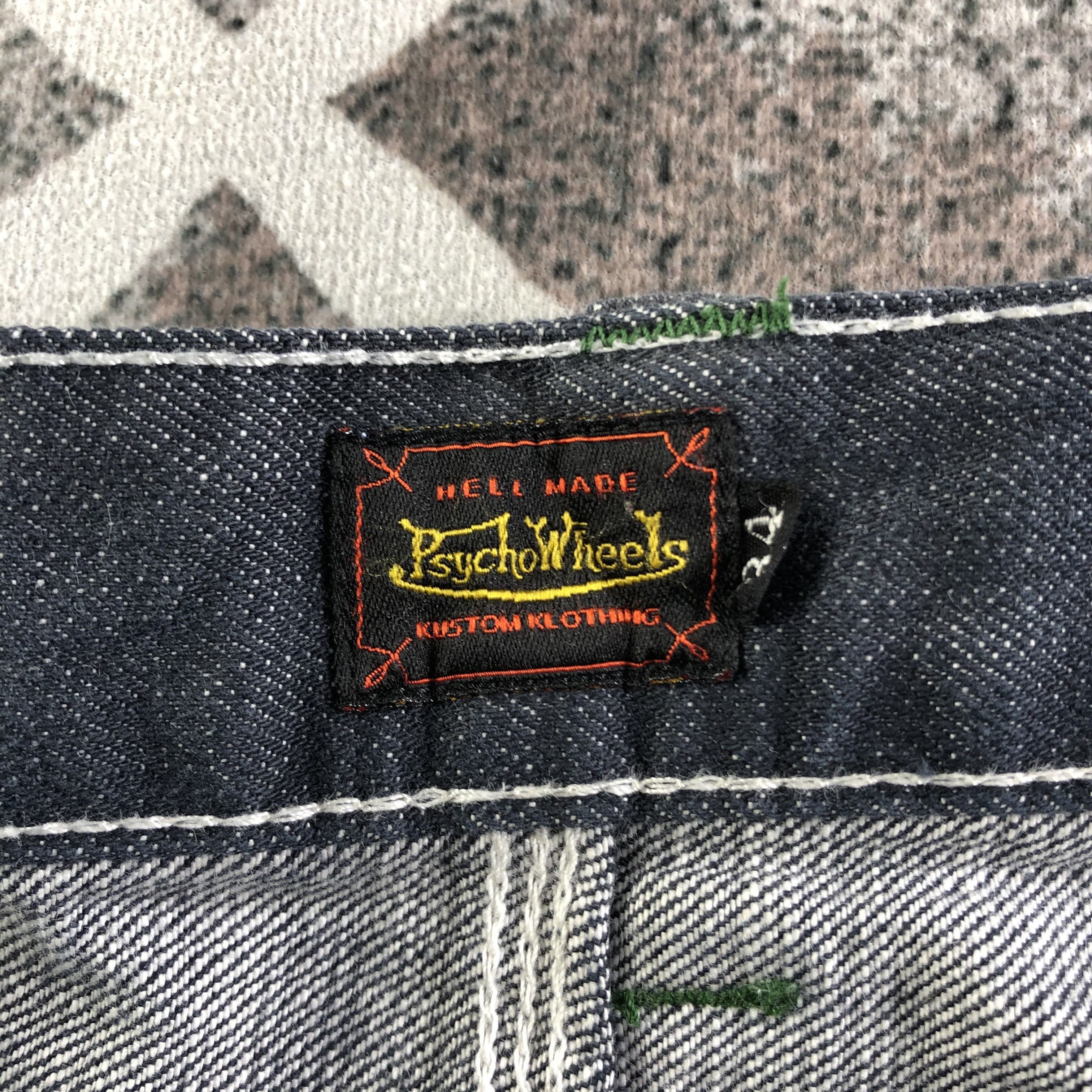 Japanese Brand Vintage Japanese Psycho Wheels Carpenter Jeans KJ2936 Size US 32 / EU 48 - 9 Thumbnail
