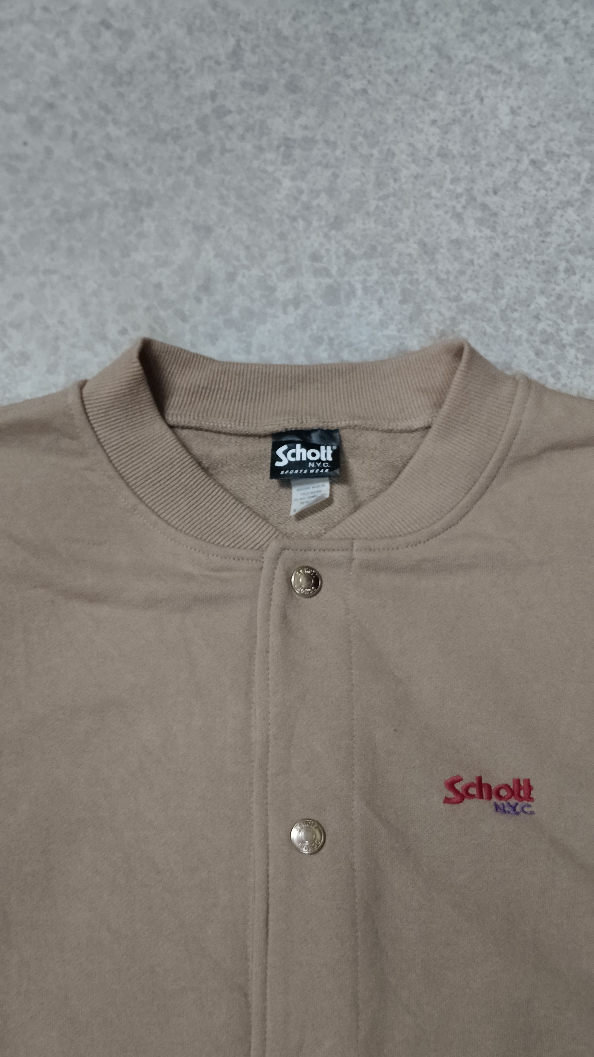 Schott Schott NYC Sportswear Button Up Sweater Size US XL / EU 56 / 4 - 3 Thumbnail