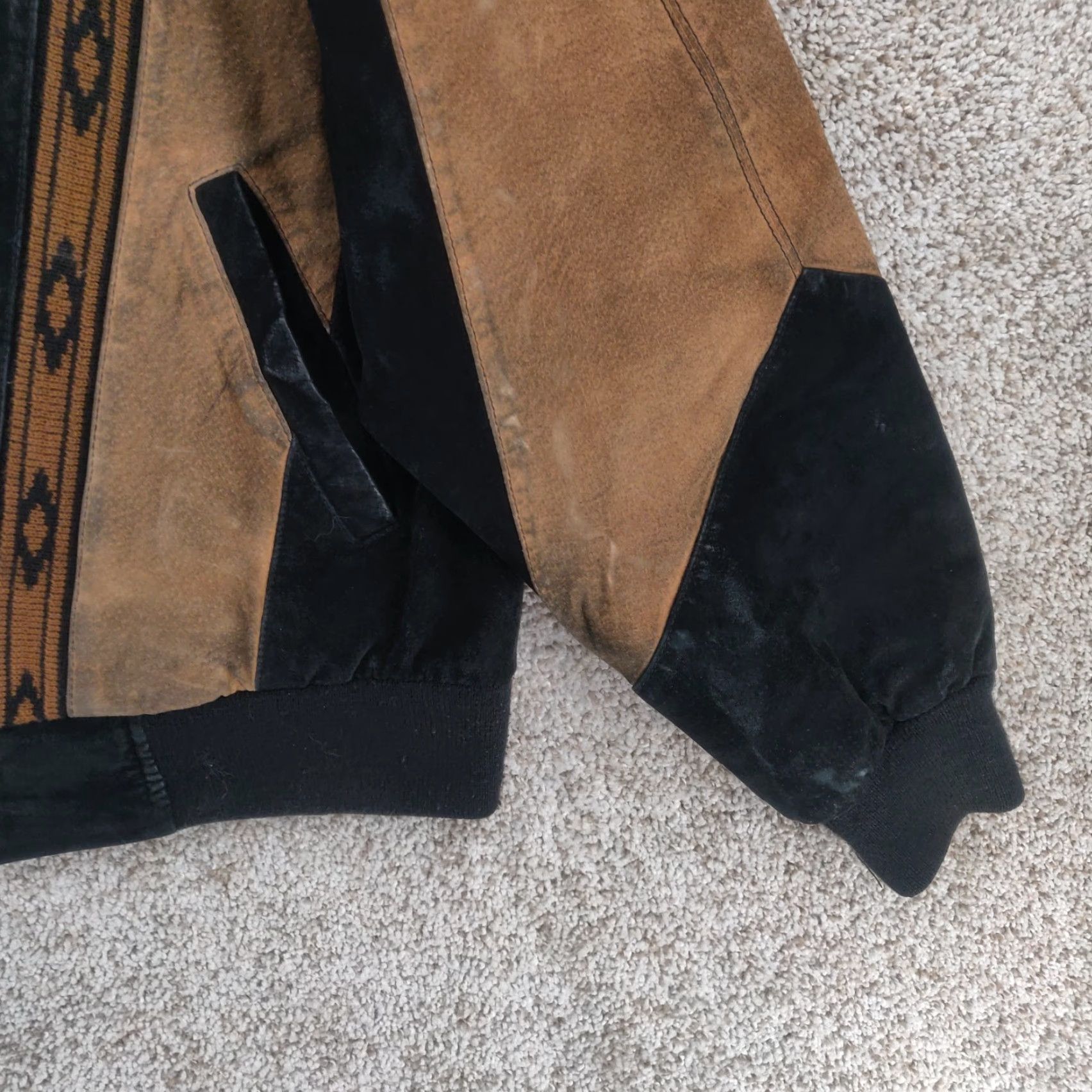 Scully VINTAGE Scully Jacket Mens Small Suede Leather Bomber Western 90s Brown Zipper Collared Lightweight Mid-Length Regular Mens Size US S / EU 44-46 / 1 - 5 Thumbnail