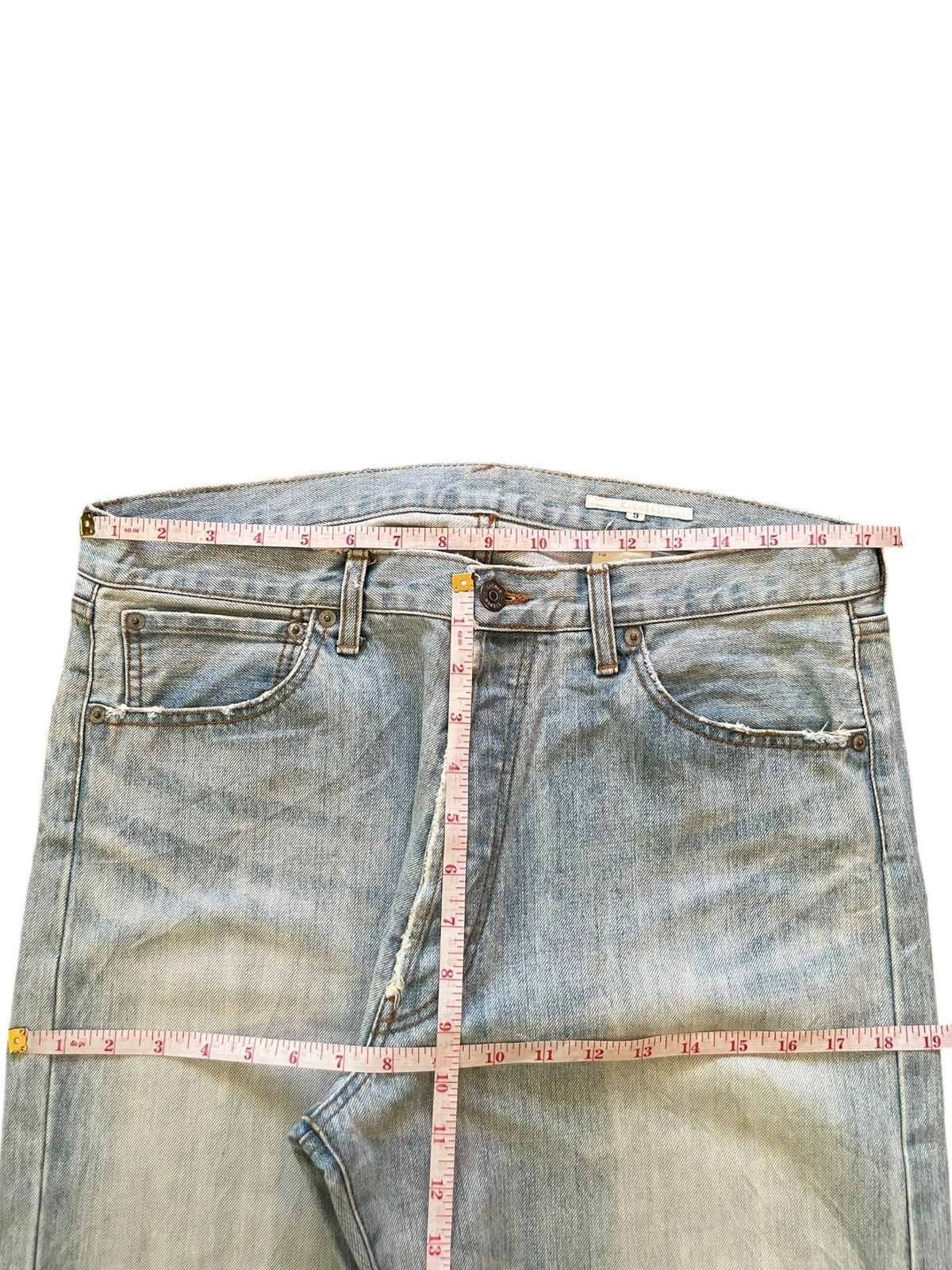 Southpole Vintage Japanese Brand Faded Wash Distress Baggy Jeans Size 35" - 6 Thumbnail