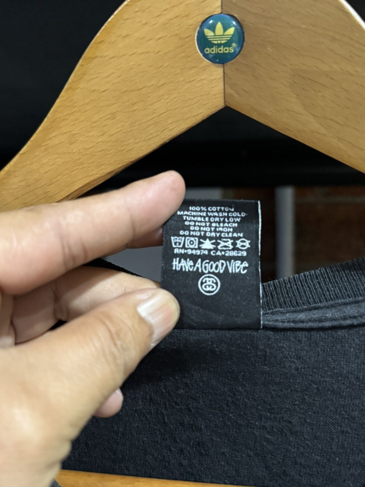 Stussy × Vintage Vintage Stussy Tour Over Size Faded Tee Size US XXL / EU 58 / 5 - 7 Thumbnail