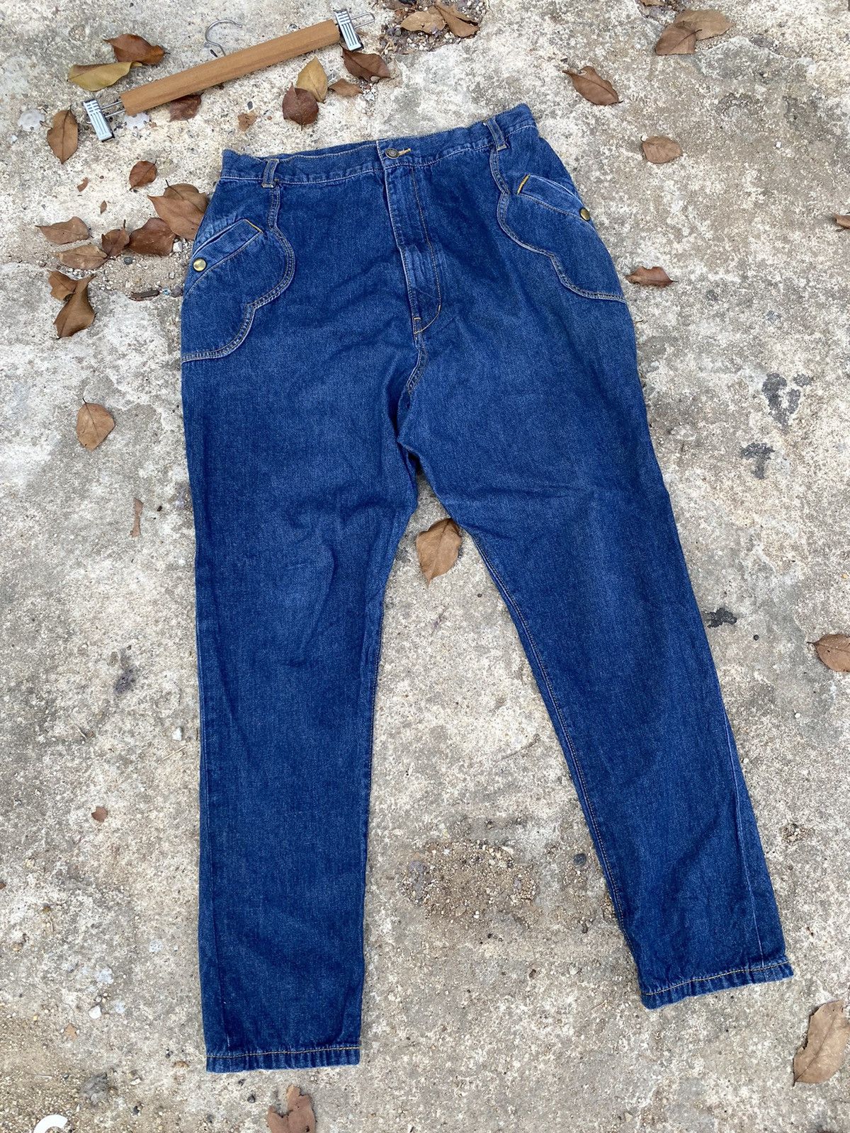 mercibeaucoup 🔥 Very Rare 🔥 Vintage Mercibeaucoup Denim Pant Issey Miyake Size US 31 - 5 Thumbnail