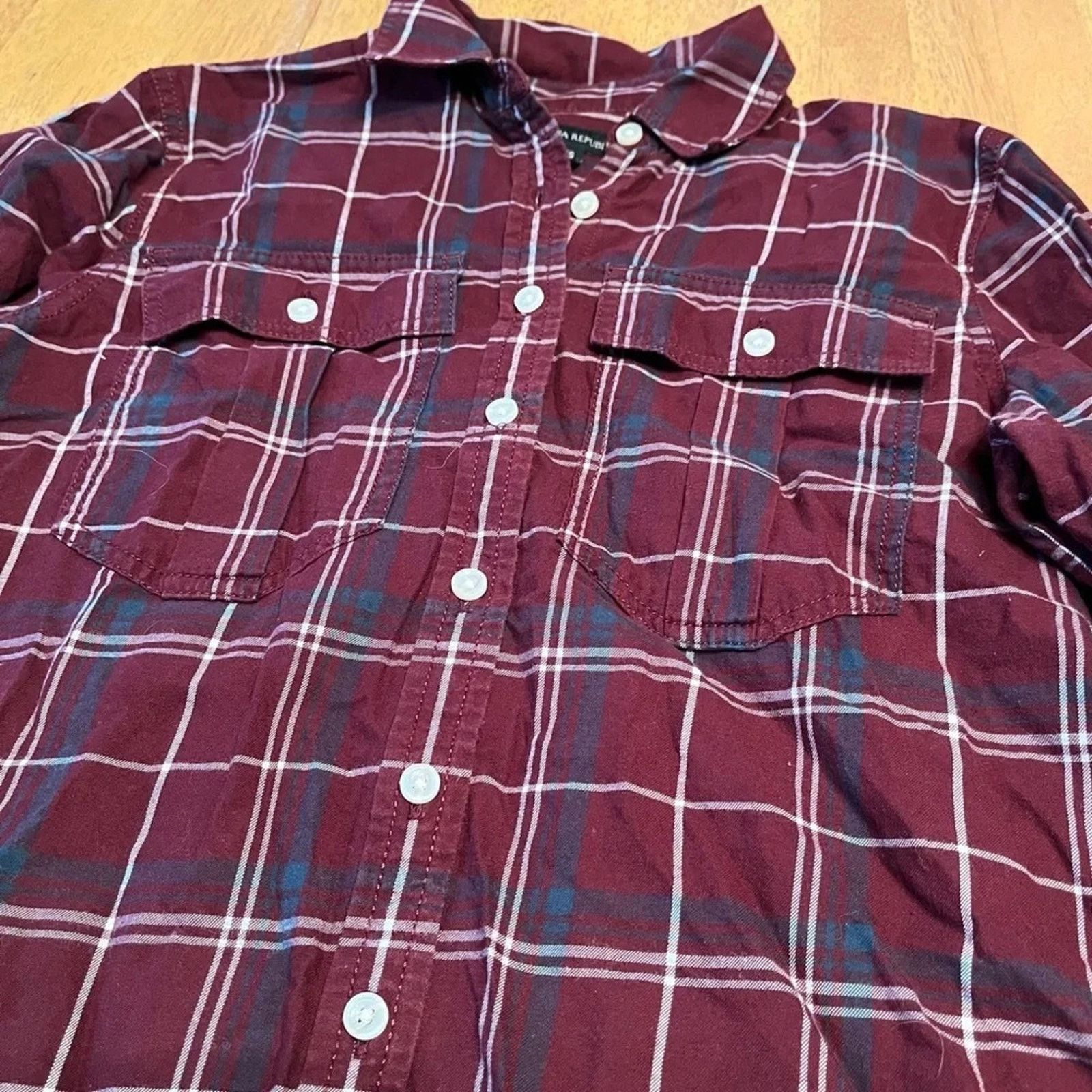 Banana Republic Banana Republic long sleeve plaid blouse, size XS Size XS / US 0-2 / IT 36-38 - 1 Thumbnail