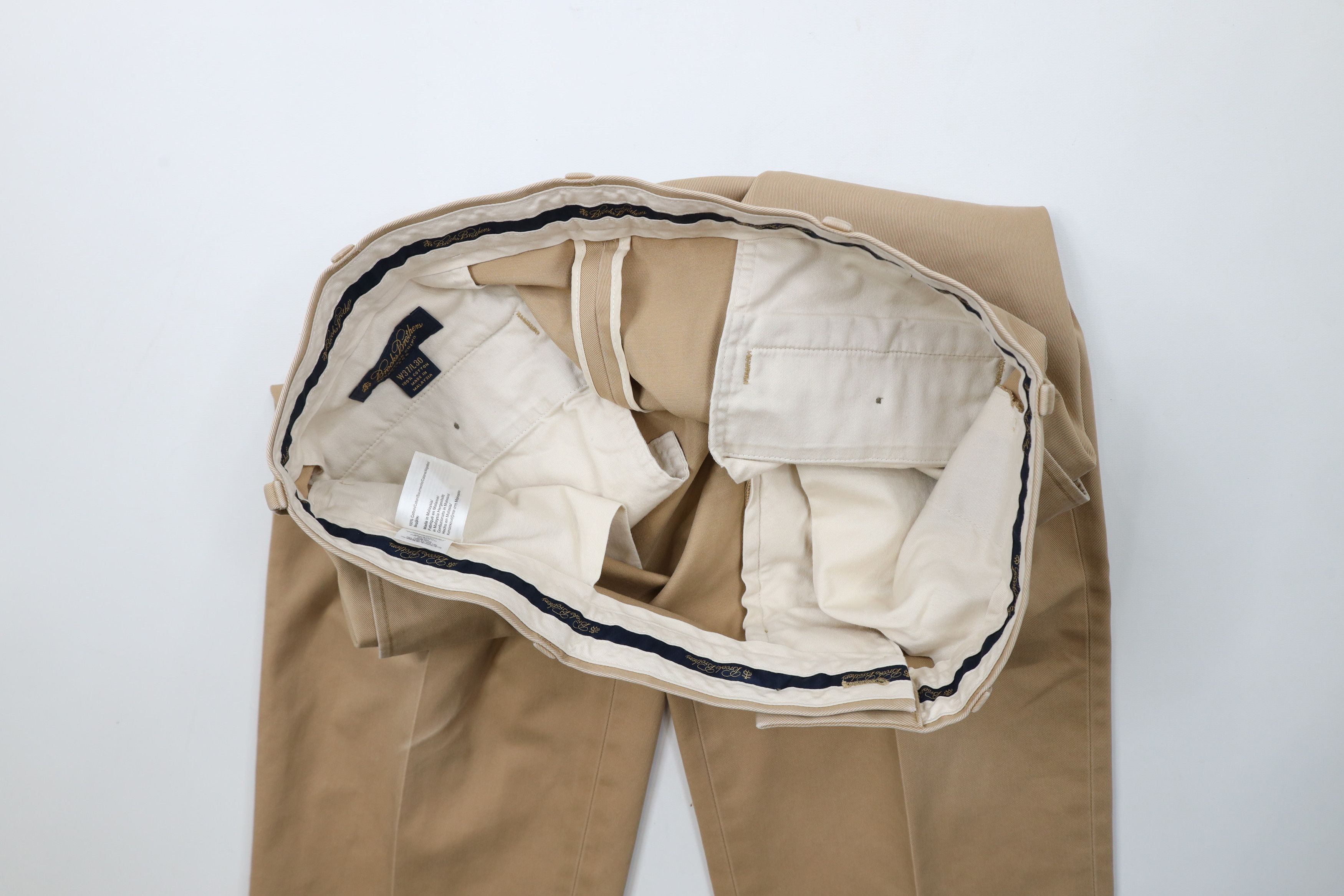 Brooks Brothers × Vintage Vintage Brooks Brothers Clark Advantage Chino Pants Beige Size US 37 - 10 Thumbnail