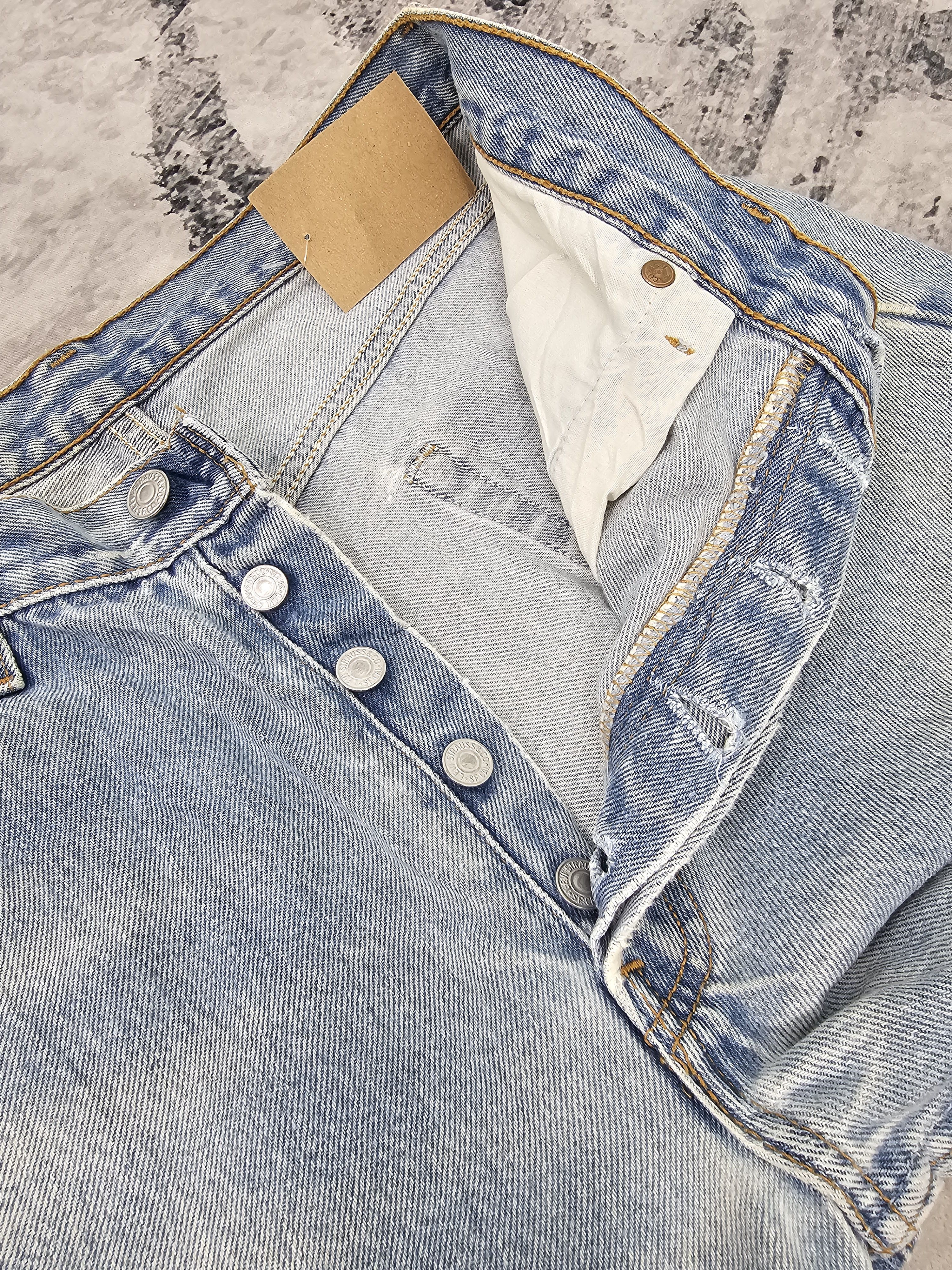 Levi's Vtg 90's LEVIS 501 XX Sun Faded Distressed Jeans L0438 Size US 31 - 14 Thumbnail