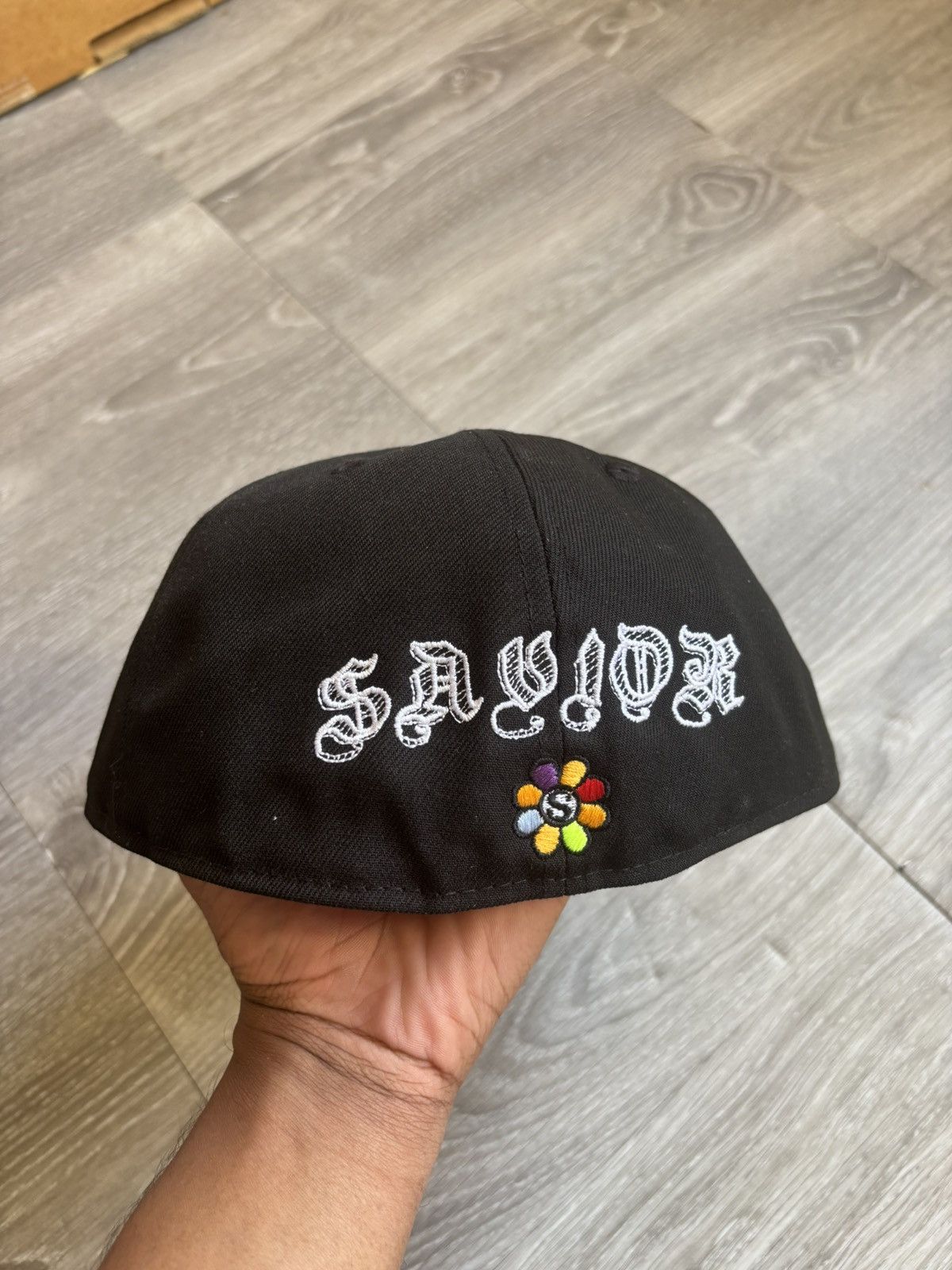 New Era Jae Tip Black New Era Fitted Hat Uptown Grows Flowers Size ONE SIZE - 7 Thumbnail
