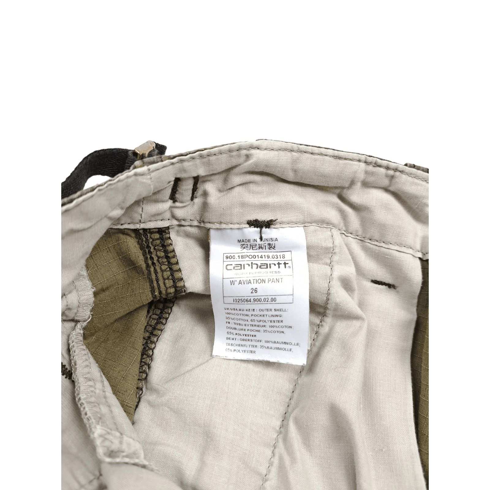 Carhartt × Carhartt Wip 💎 Size 26 Aviation Pant Camo Military Cargo Pants Trousers Size US 26 / EU 42 - 7 Thumbnail