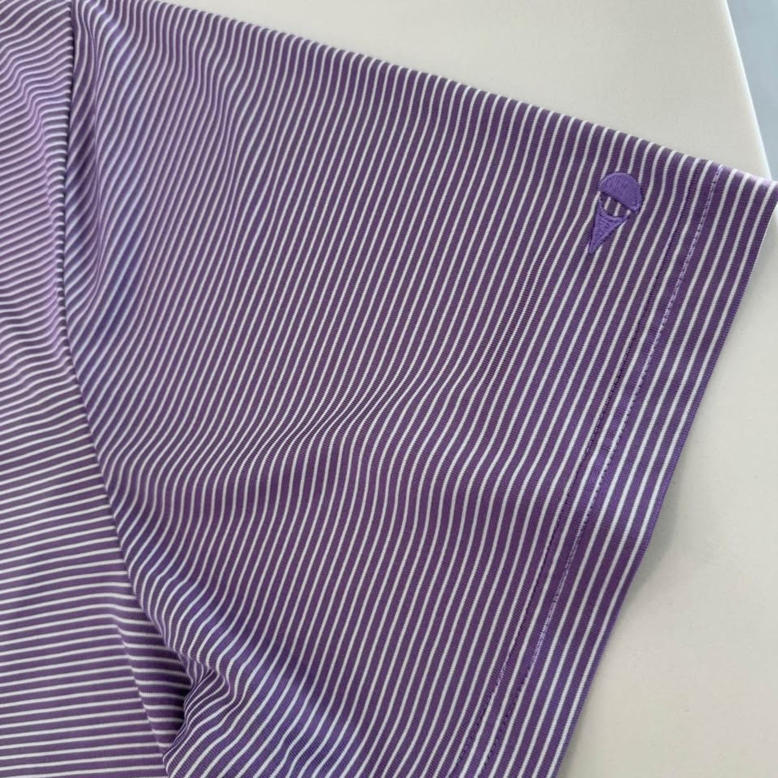 Grand Slam Grand Slam Polo Golf Shirt Men XXL Purple Stripe Performance Size US XXL / EU 58 / 5 - 2 Thumbnail