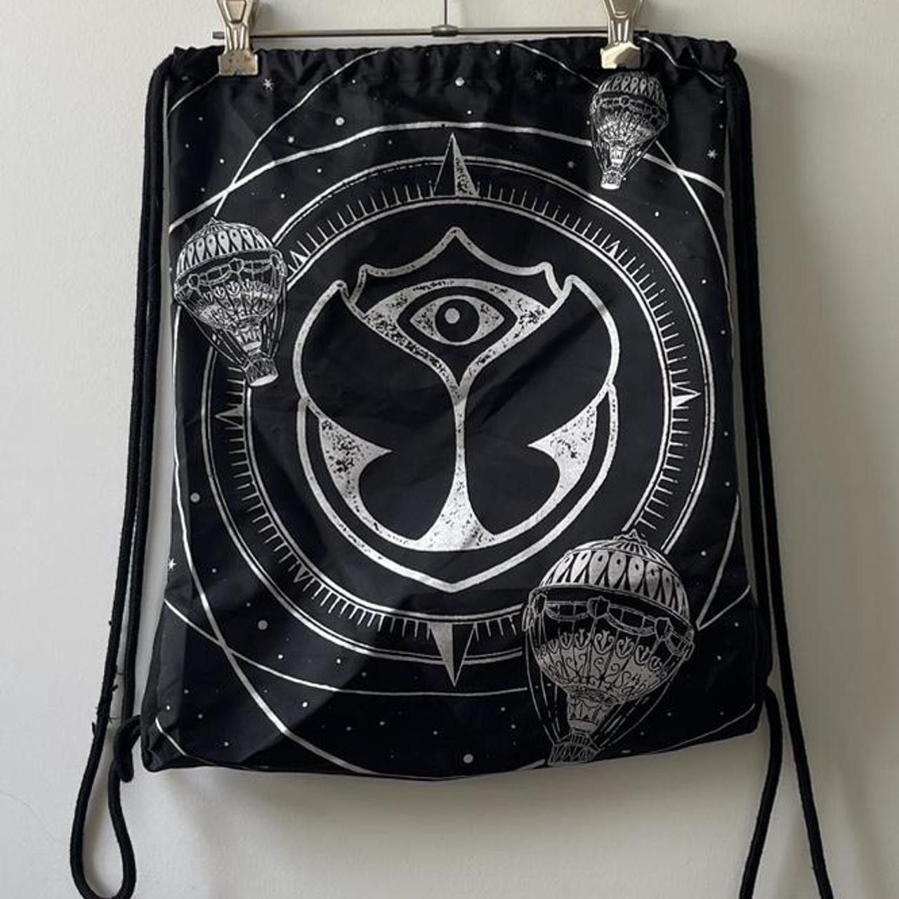 Tomorrowland Tomorrowland official black & silver drawstring backpack Size ONE SIZE - 1 Thumbnail
