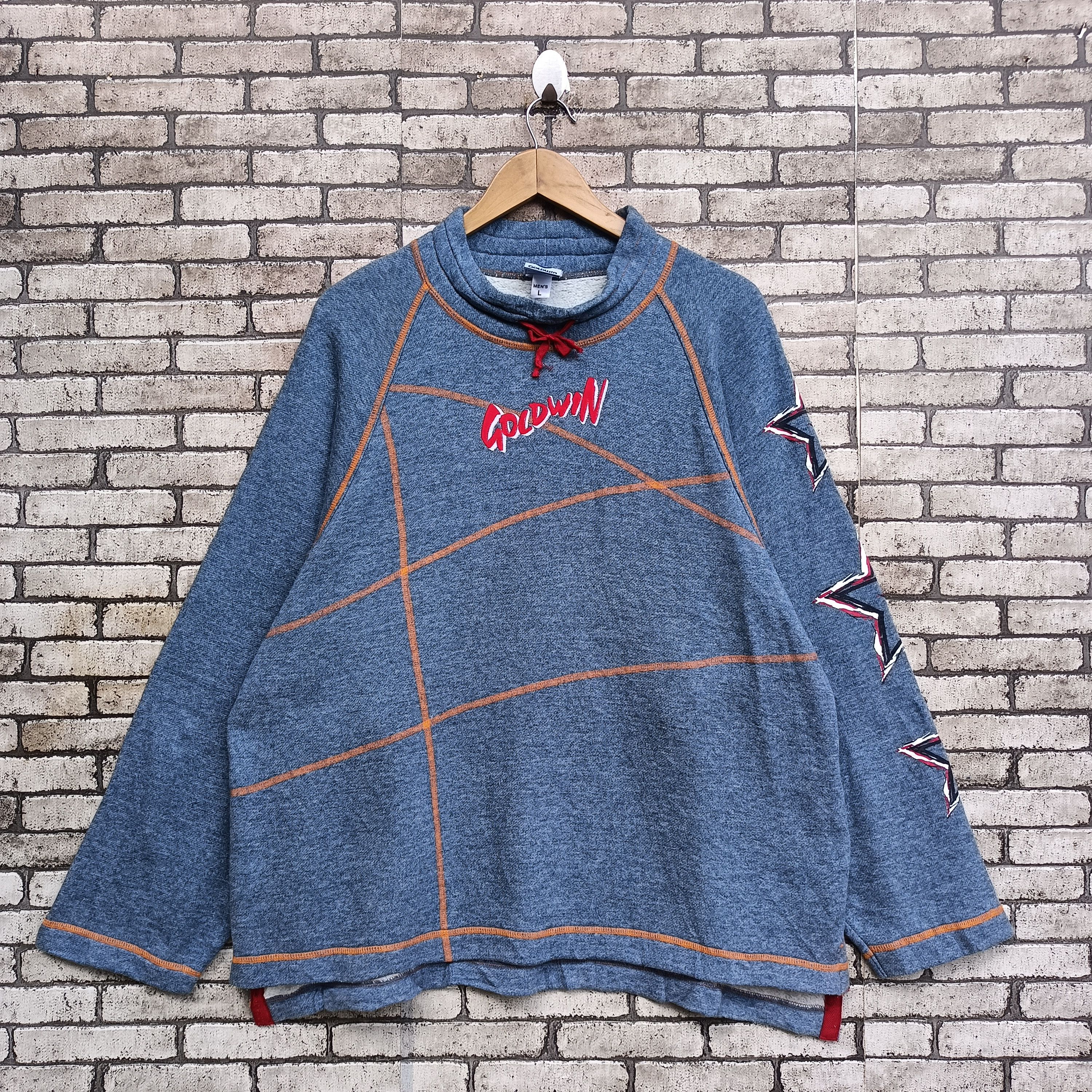 Goldwin × Japanese Brand × Vintage Vintage Goldwin Embroidery Spellout Sweatshirt Size US L / EU 52-54 / 3 - 1 Thumbnail