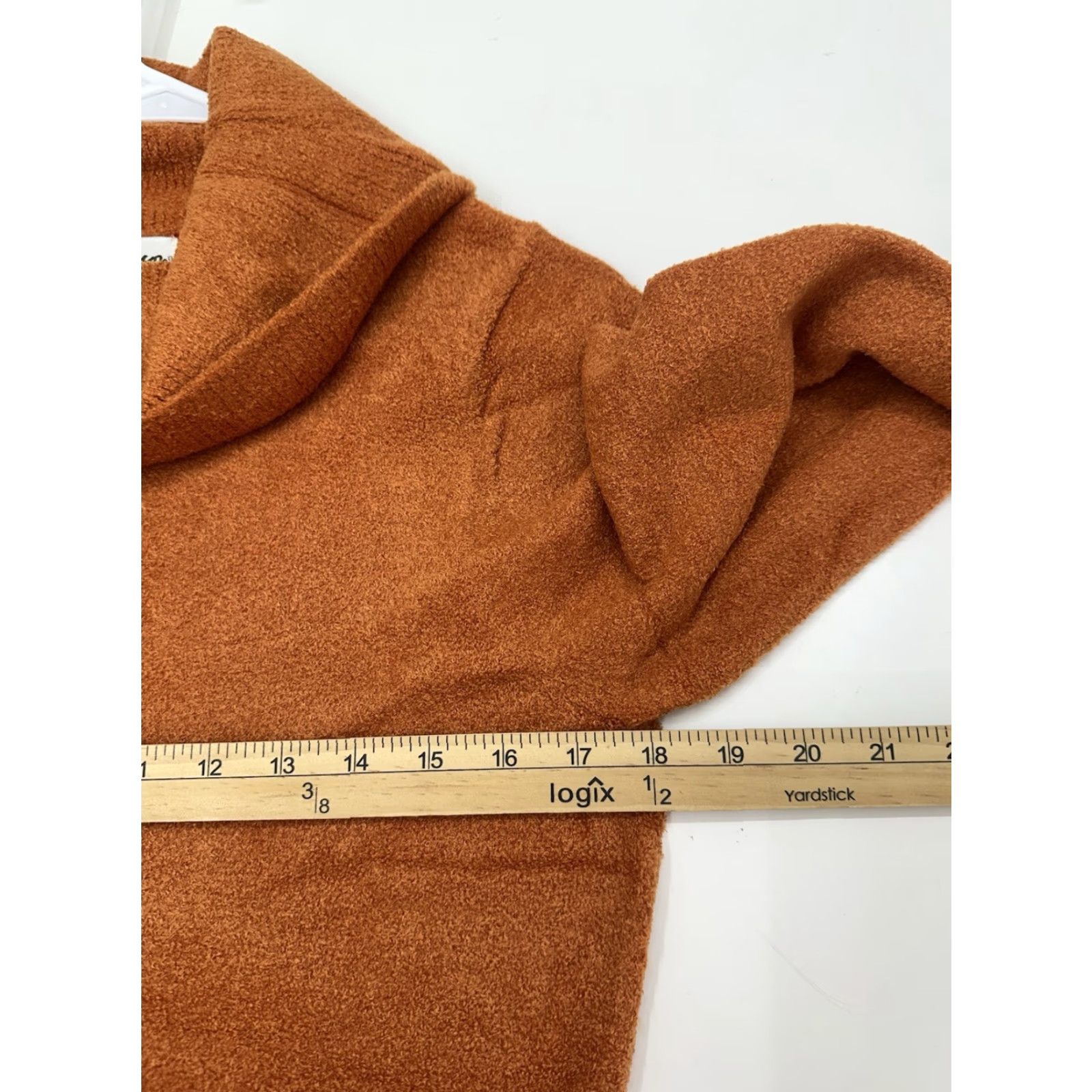 Jim Thompson VINTAGE Norm Thompson Womens Sweater Orange Long Sleeve Turtleneck Size Large Pullover Knitted Knit-Style All Seasons 90s City Classic Womens Size L / US 10 / IT 46 - 7 Thumbnail