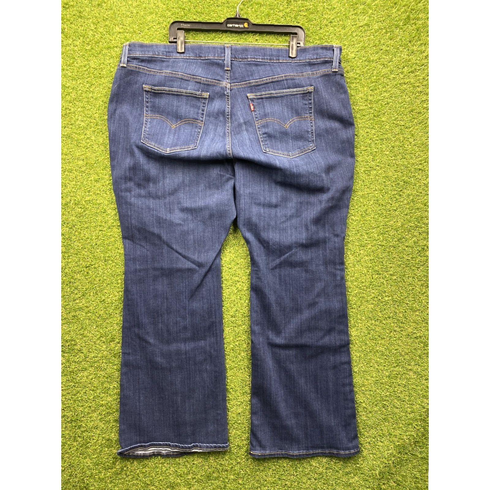 Levi's Levis Jeans 726 Flare Womens 24W Blue Denim Stretch High Rise Waterless Size 42" / US 20 - 7 Thumbnail