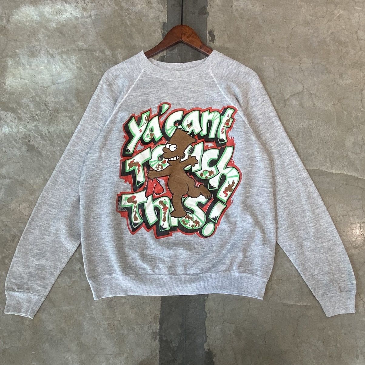 Vintage Vintage 80s Bootleg Bart “Ya’ Can’t Touch This” Sweatshirt. Size US L / EU 52-54 / 3 - 3 Thumbnail