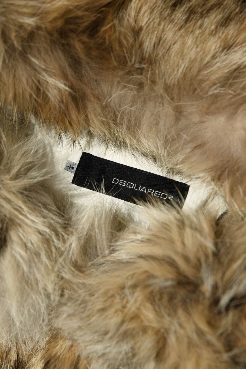 Dsquared2 Dsquared2 FW08 Full Coyote Fur Cropped Hooded Bomber Jacket Size M / US 6-8 / IT 42-44 - 4 Thumbnail
