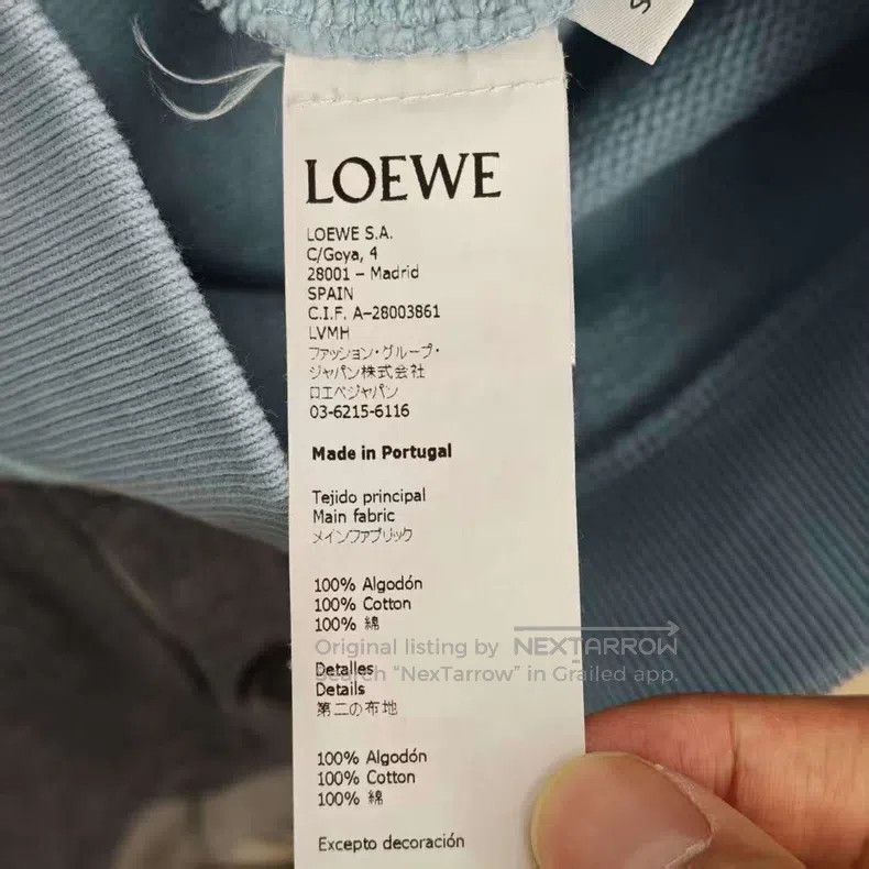 Loewe Loewe Mist Blue Embroidered Logo Sweatshirt Size S / US 4 / IT 40 - 6 Thumbnail