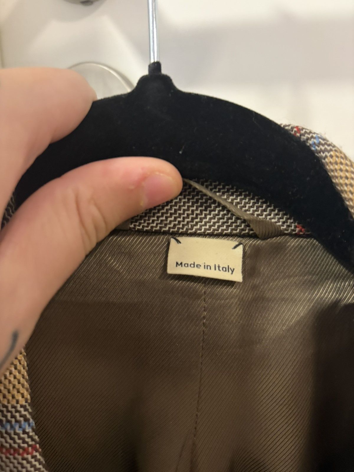 Gucci Gucci GG Plaid Double-Breasted Wool Blazer (Michele Era) Size 38R - 6 Thumbnail