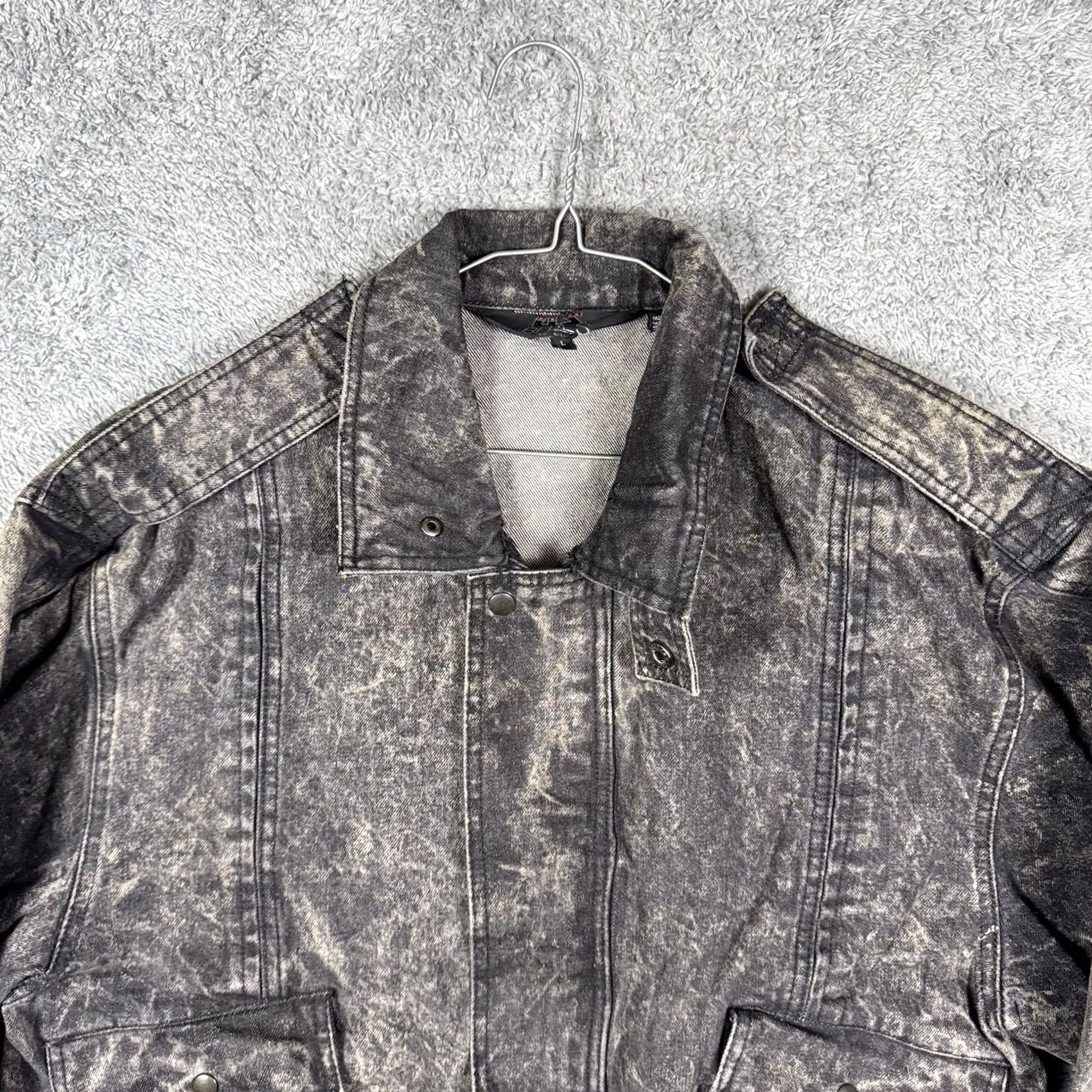 Lee VINTAGE Lee Denim Jacket Mens L Trucker Cargo Acid Wash Army Grateful Dead Jacket Size US L / EU 52-54 / 3 - 4 Thumbnail