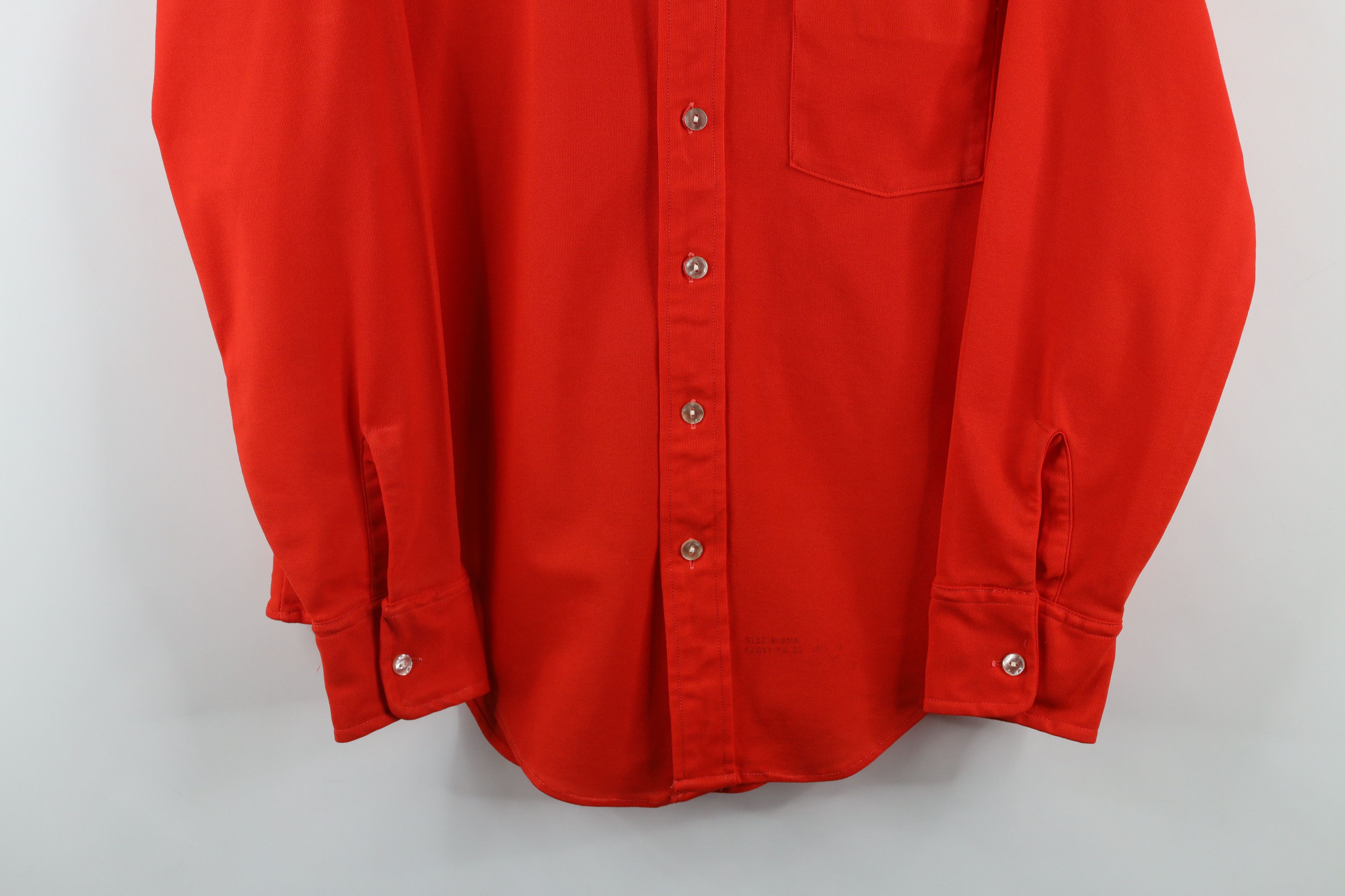 Vintage Vintage 60s 70s Streetwear Collared Button Shirt Red USA Size US M / EU 48-50 / 2 - 3 Thumbnail