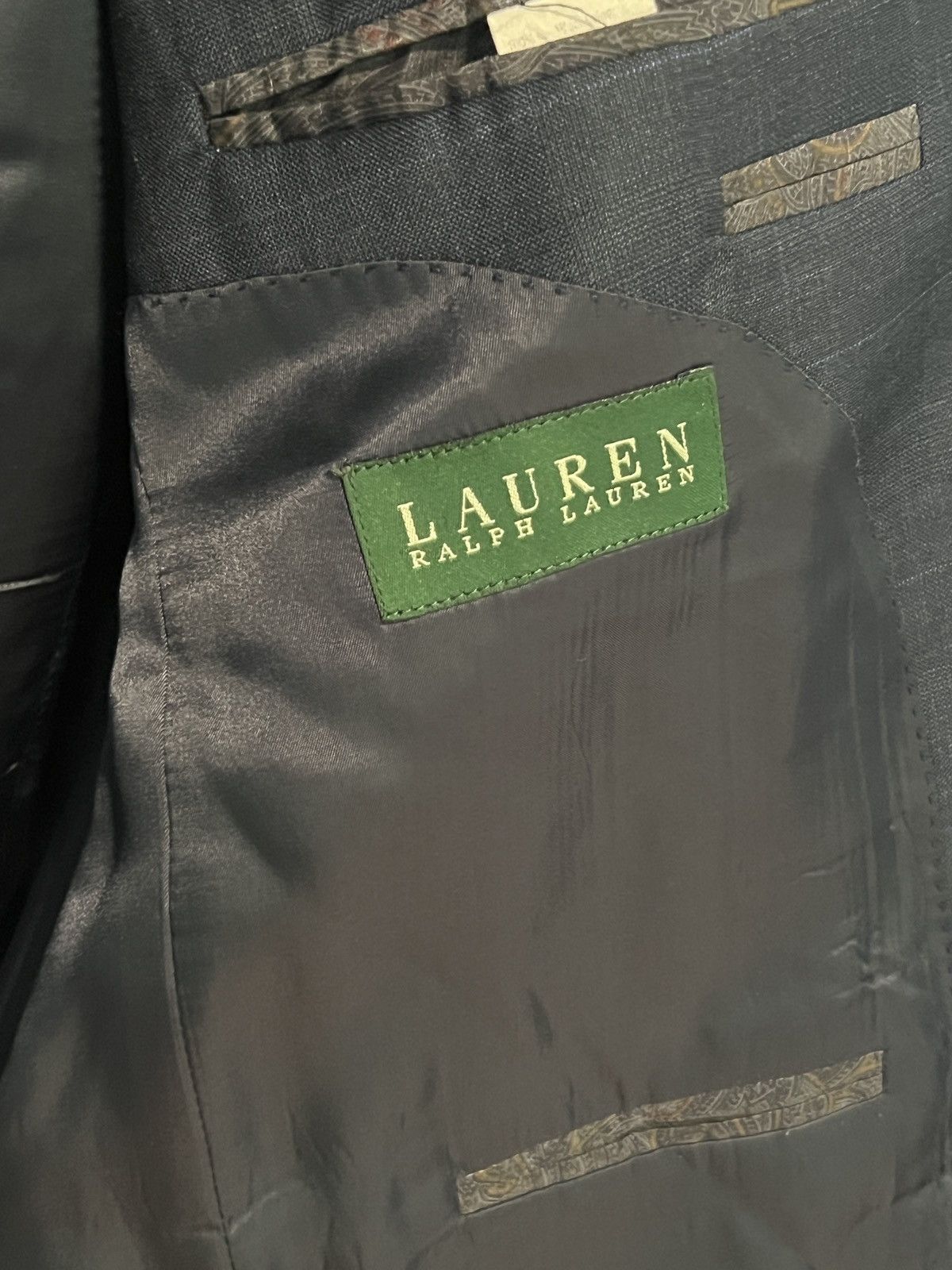 Lauren Ralph Lauren Lauren Ralph Lauren Sport Coat Blazer Mens 42R Blue Plaid Size 42R - 6 Thumbnail