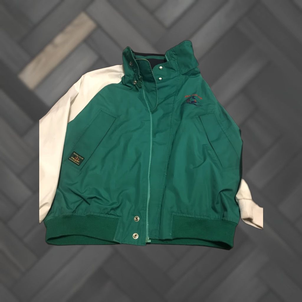 Vintage VINTAGE Jekel Jacket Mens M Windbreaker Short Zip Green Embroidered Logo Nautical 90s 80s Travel Casual Workwear Size US M / EU 48-50 / 2 - 1 Thumbnail