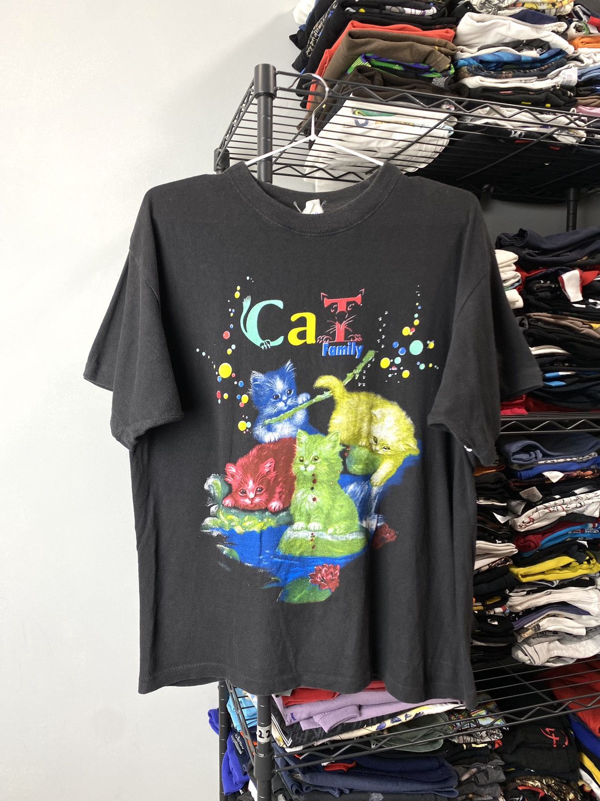 Vintage Vintage 80-90’s Art Cats T Shirt Animal Tee Size US M / EU 48-50 / 2 - 1 Thumbnail