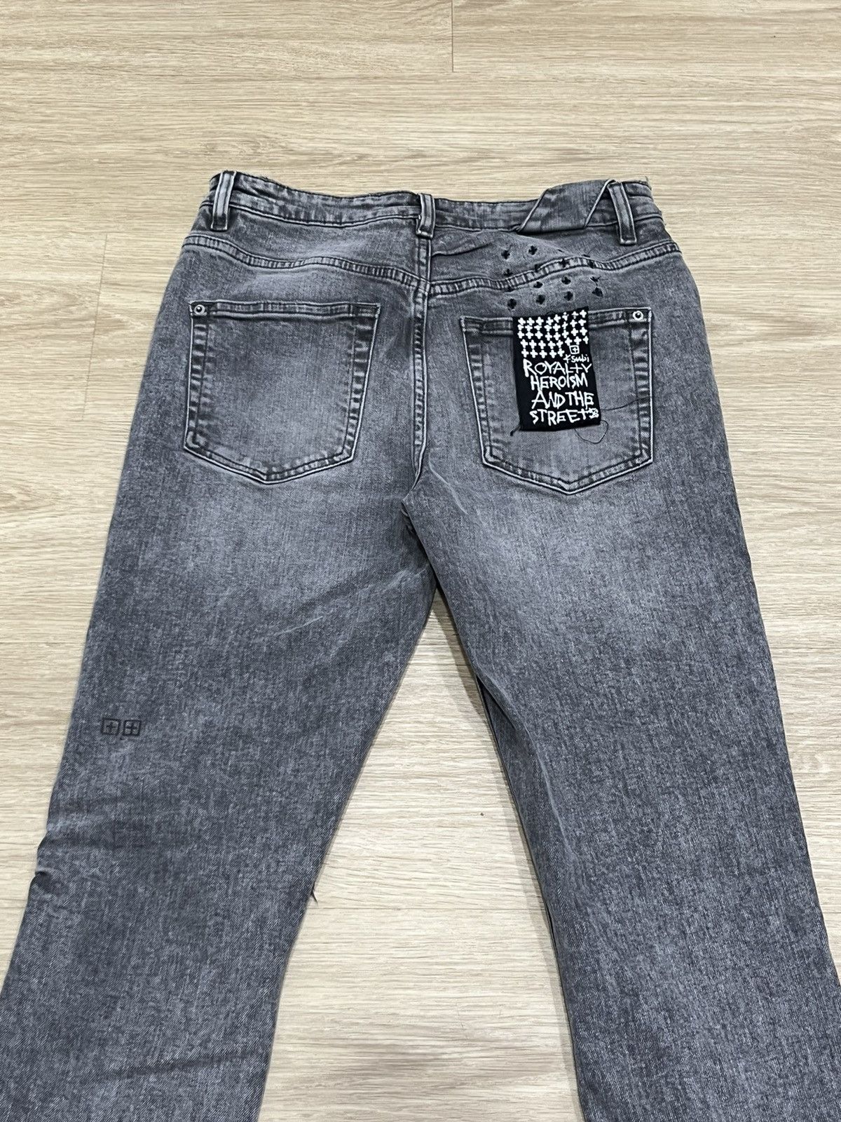 Ksubi Ksubi Jeans Chitch Black Washed Denim Jeans Distressed 29x32 Size US 29 - 9 Thumbnail