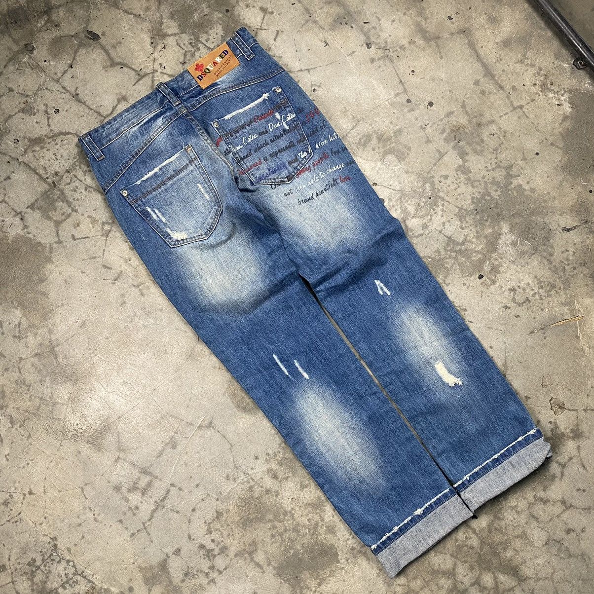 Dsquared2 Dsquared Poem Wording Bondage Rugged Jeans Size US 32 / EU 48 - 8 Thumbnail