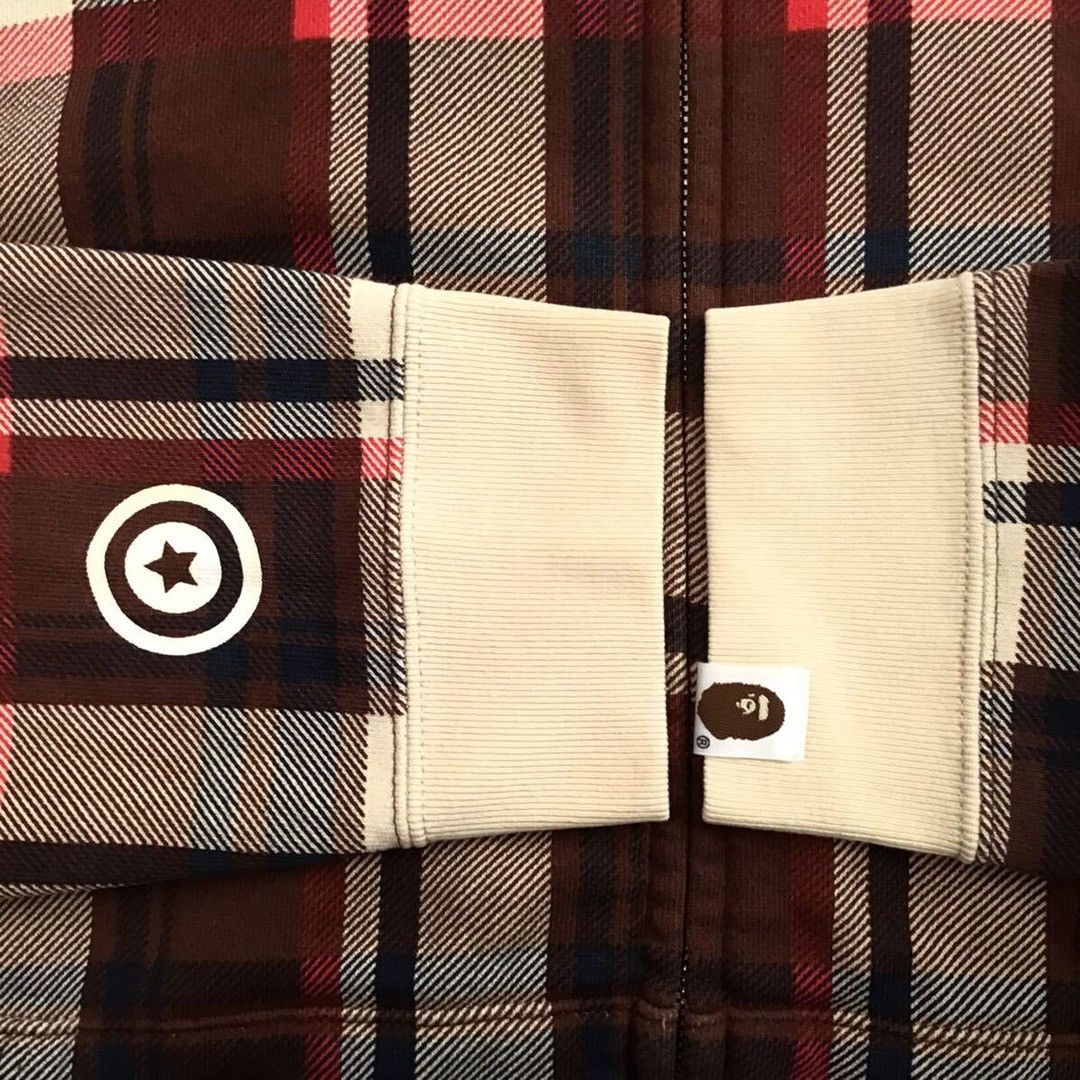 Bape × Nigo NFS limited BAPE Check sharkf ull zip hoodie a bathing ape Size US M / EU 48-50 / 2 - 6 Thumbnail