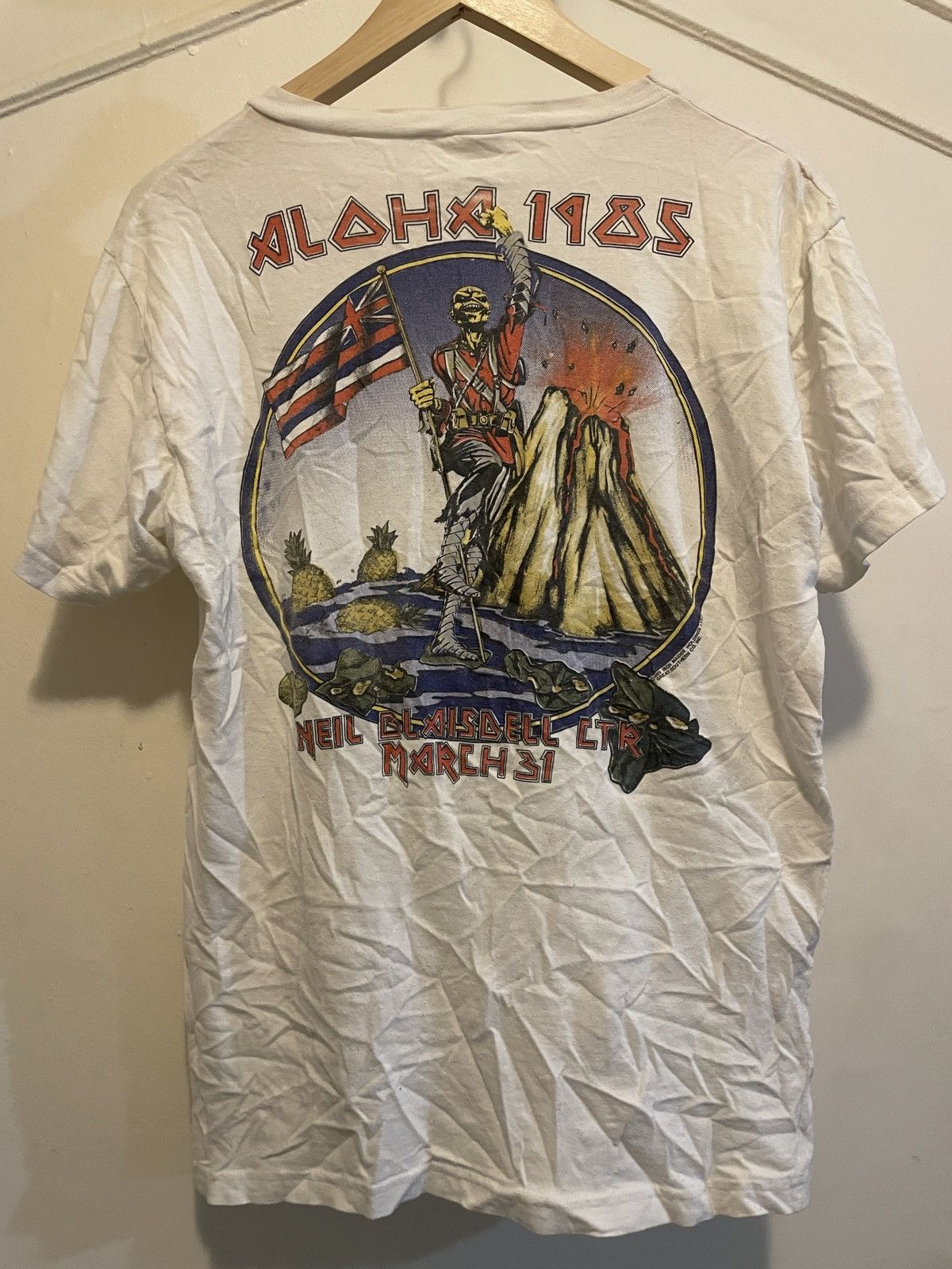 Band Tees iron maiden shark 1985 Sz L Size US L / EU 52-54 / 3 - 2 Thumbnail