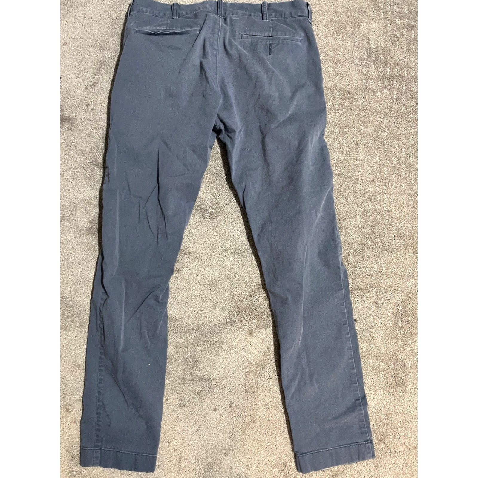J.Crew J.Crew Flex Chino Pants 32x34 Straight Leg Cotton Stretch Blue Mens Size US 32 / EU 48 - 3 Thumbnail