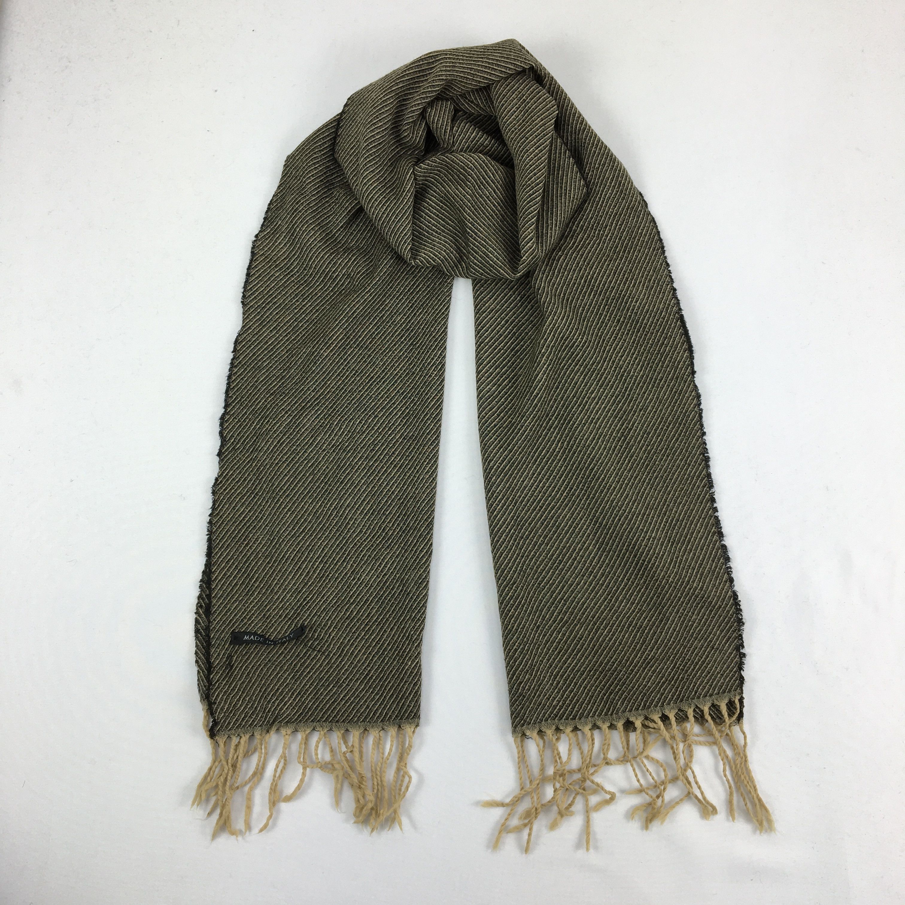 Vintage Vintage Tweed Scarf Muffler Wool Cashmere Scarves Size ONE SIZE - 1 Thumbnail