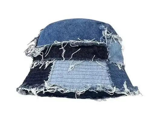 Other Denim patchwork distressed bucket hat Size ONE SIZE - 1 Thumbnail