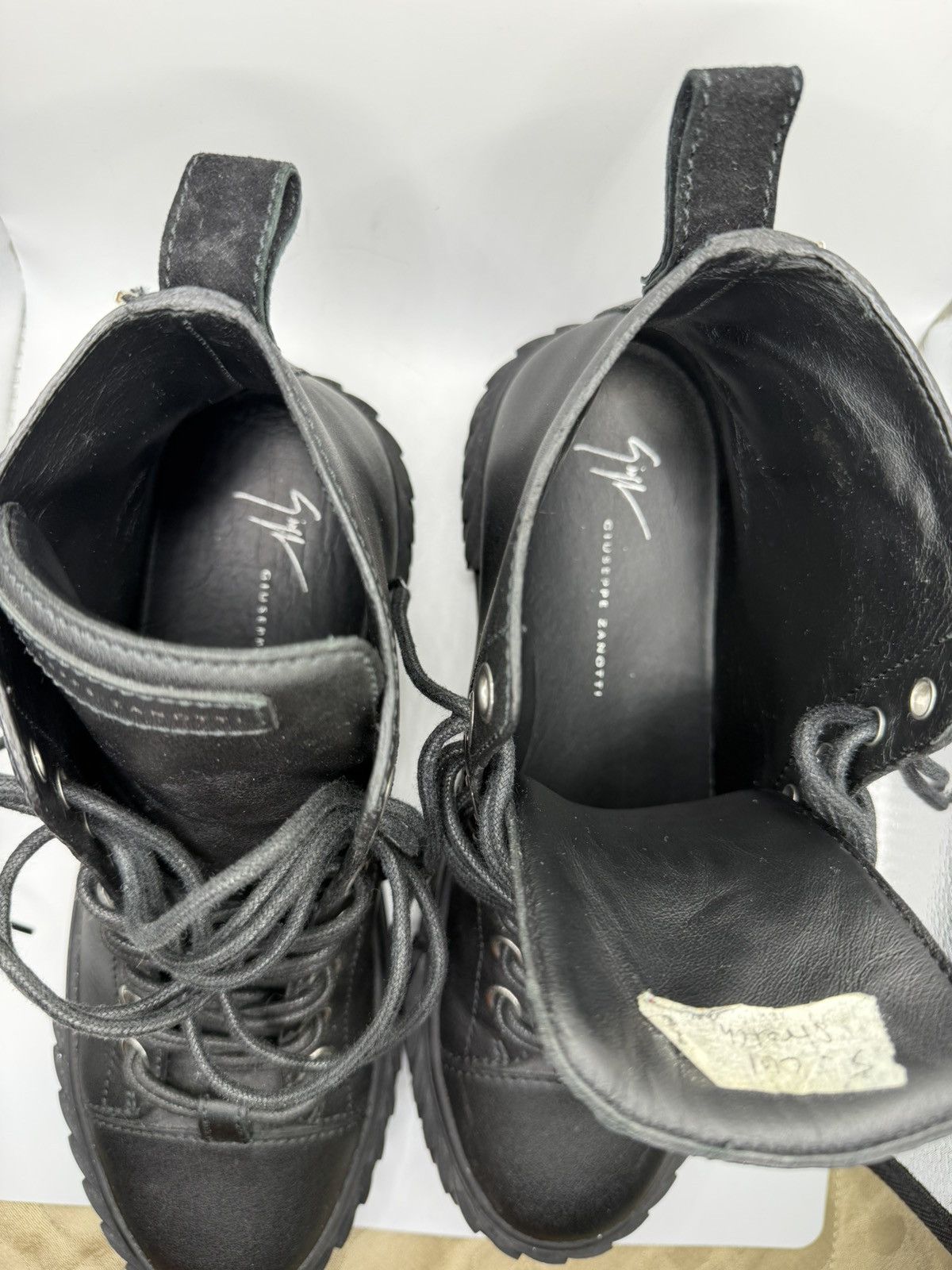 Giuseppe Zanotti Giuseppe Zanotti Black Blabber High-Top Sneakers Size US 8 / EU 41 - 5 Thumbnail