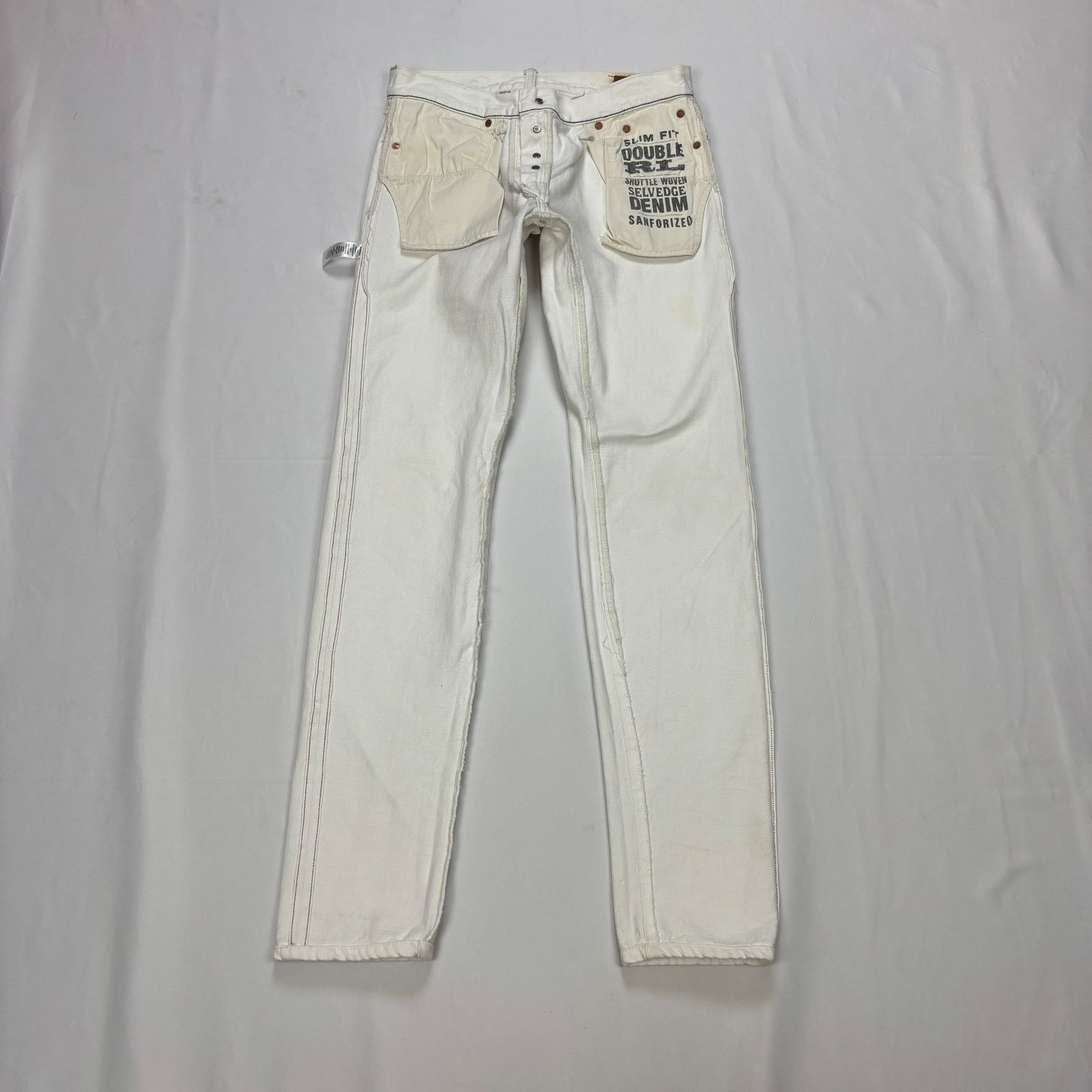 RRL Ralph Lauren RRL Double RL Slim Fit Japan Woven Selvedge Denim Jeans 29 Size US 29 - 4 Thumbnail