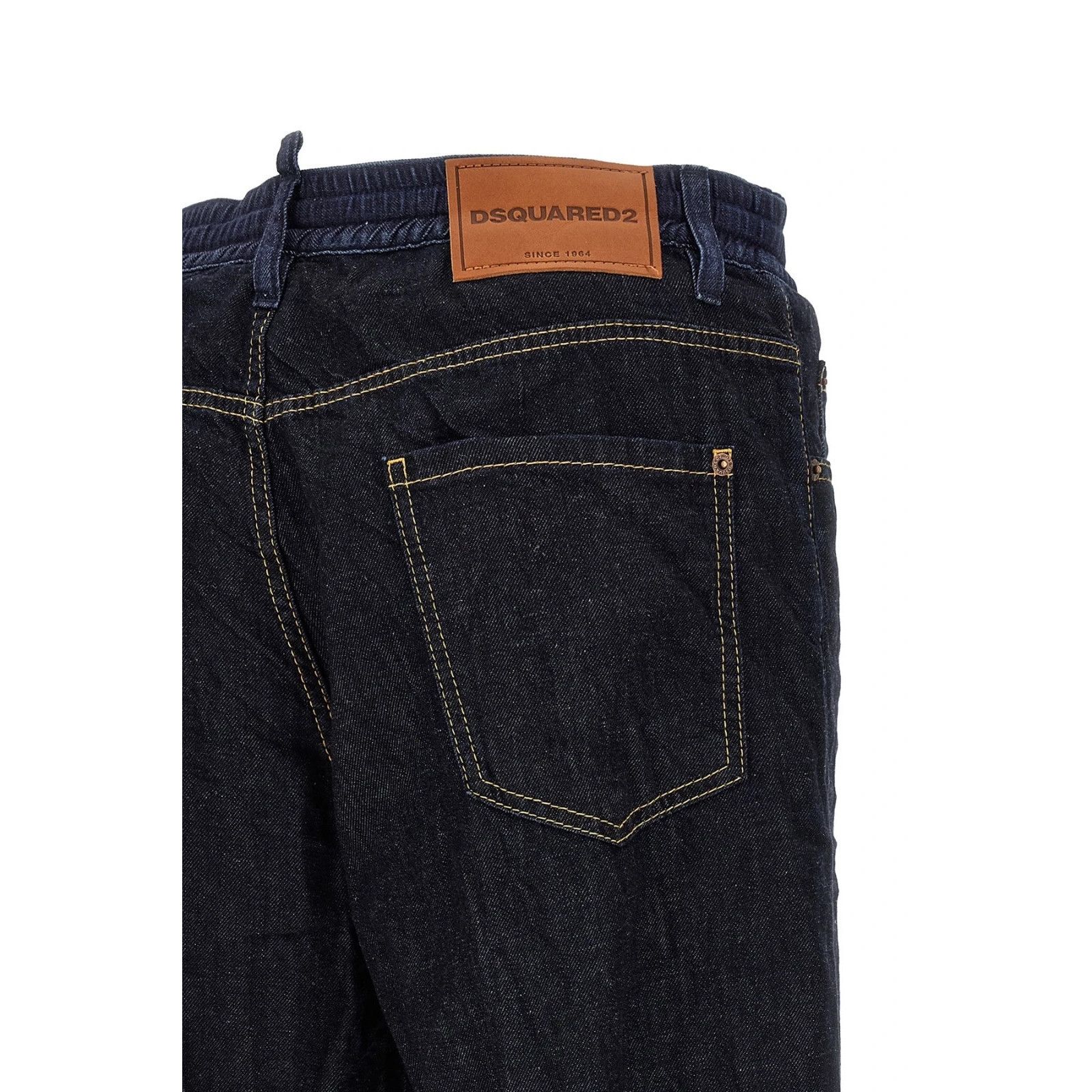 Dsquared2 DSQUARED2 Crinkled Effect Blue Denim Jeans New & Authentic ( Size US 32 / EU 48 - 4 Thumbnail