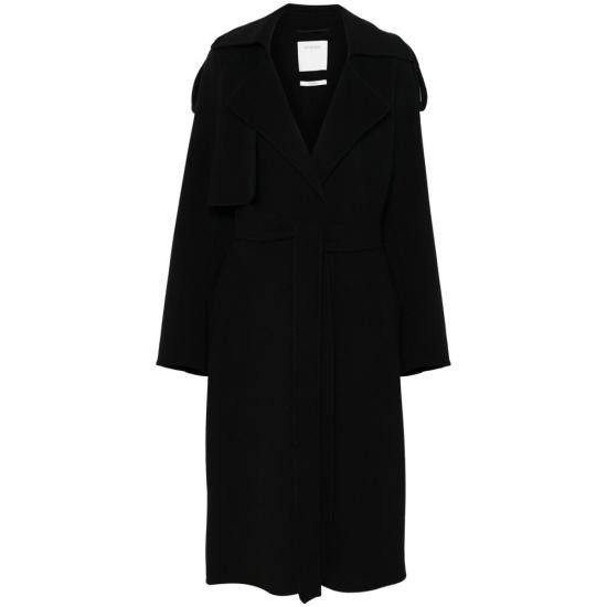 Sportmax SPORTMAX Women Coats FIORE 747 013 BLACK Size M / US 6-8 / IT 42-44 - 1 Thumbnail