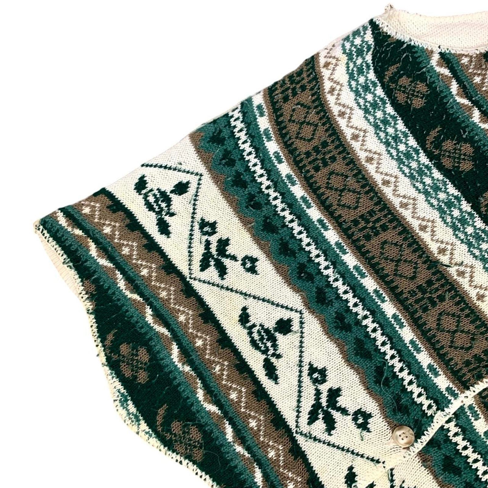Vintage Vintage 90s Coquette Knit Cardigan Sweater vest Size XL / US 12-14 / IT 48-50 - 3 Thumbnail