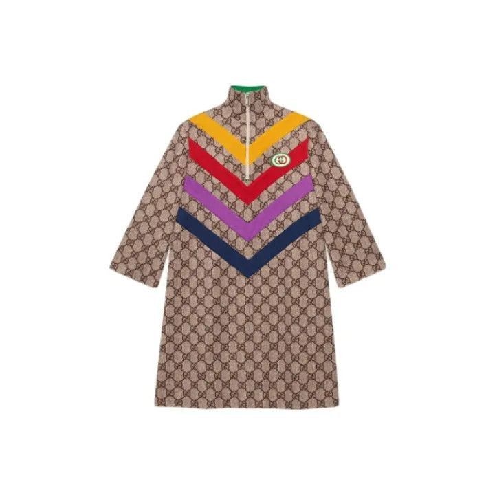 Gucci Gucci Printed Long Sleeve Dress for Women-2507 Size S / US 4 / IT 40 - 5 Thumbnail