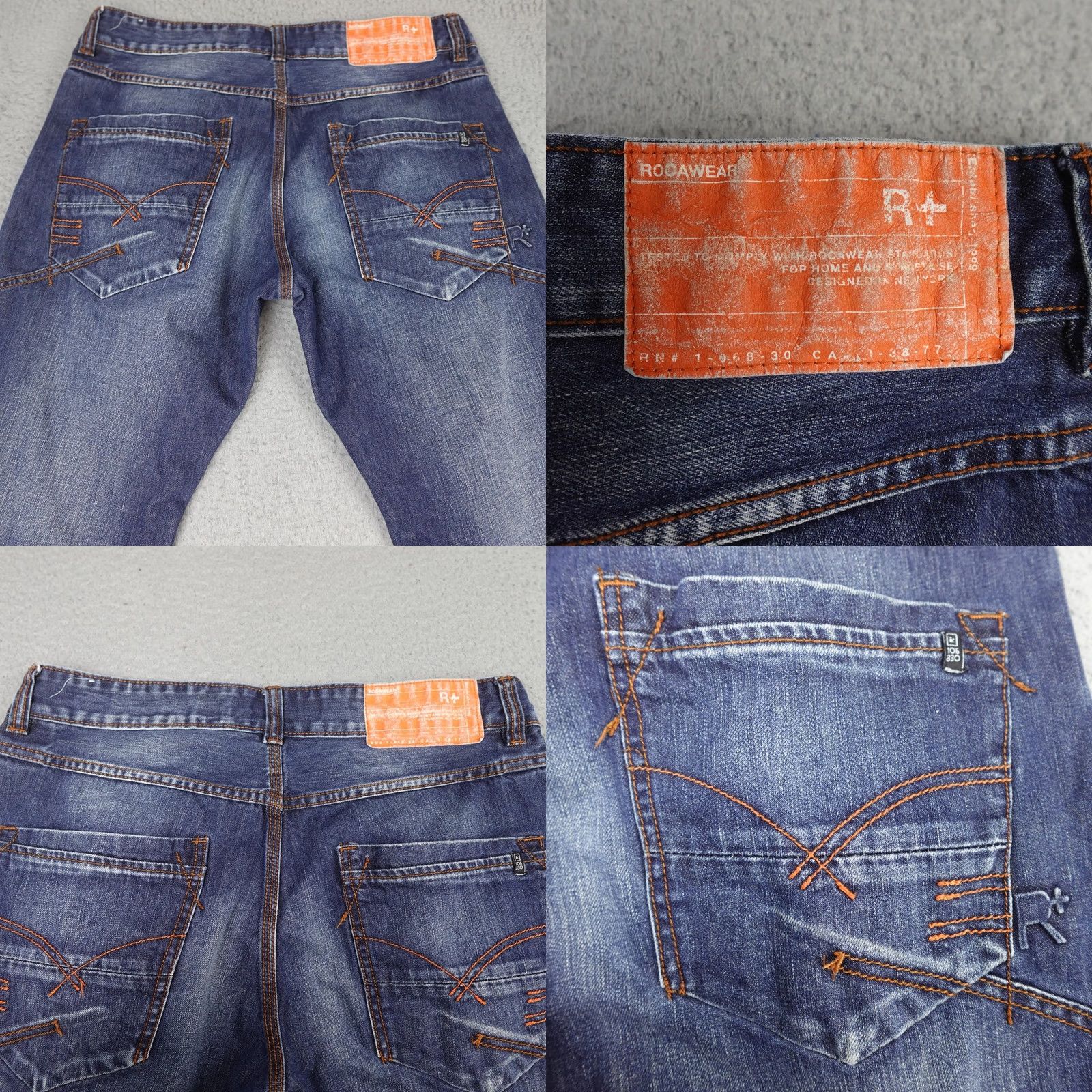 Rocawear Rocawear Jeans Mens 36x32 Blue Classic Fit Distressed Denim Relaxed Hip Hop Y2K Size US 36 / EU 52 - 8 Thumbnail