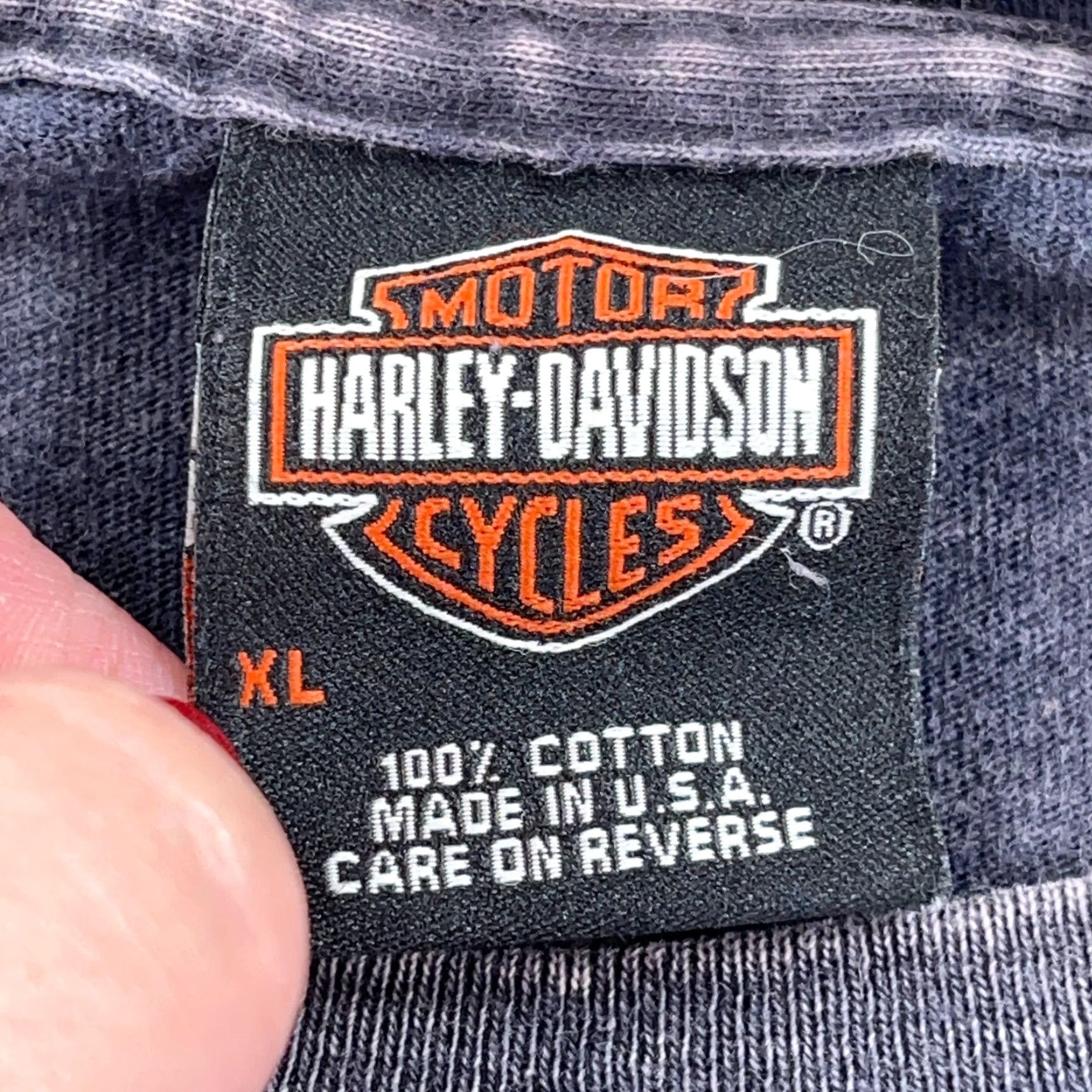 Harley Davidson VINTAGE Harley-Davidson Shirt Graphic Print XL Black 2000s Biker Mens Size US XL / EU 56 / 4 - 6 Thumbnail