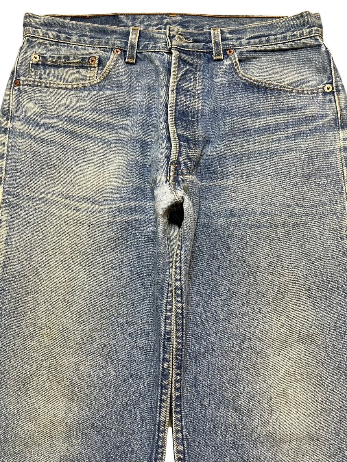 Levi's Vintage 90s Usa Levis 501 Blue Wash Style Jeans Size US 32 / EU 48 - 3 Thumbnail