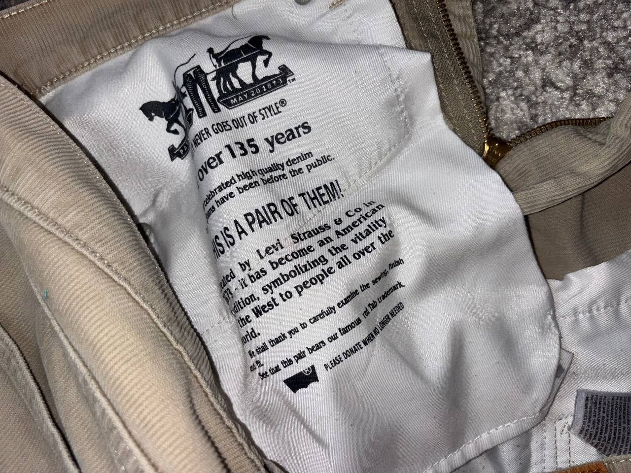Levi's Levi’s 751 Corduroy Pants W34 L34 Beige Vintage Size US 34 / EU 50 - 6 Thumbnail