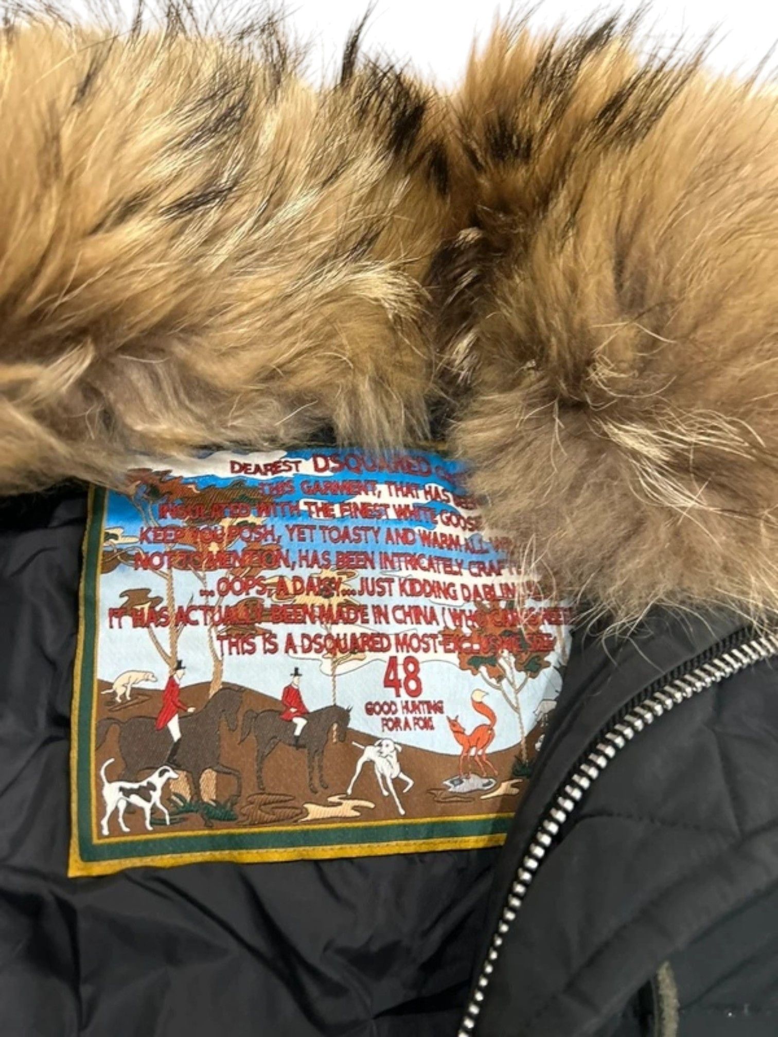 Dsquared2 Dsquared² Black Puffer Parka with Fur Trim and Moose Patch Size US M / EU 48-50 / 2 - 3 Thumbnail