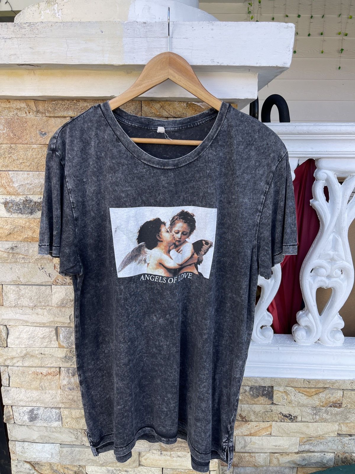 Other Rare🔥ANGELS OF LOVE Acid Wash ERD GRUNGE TEE Size US L / EU 52-54 / 3 - 1 Thumbnail