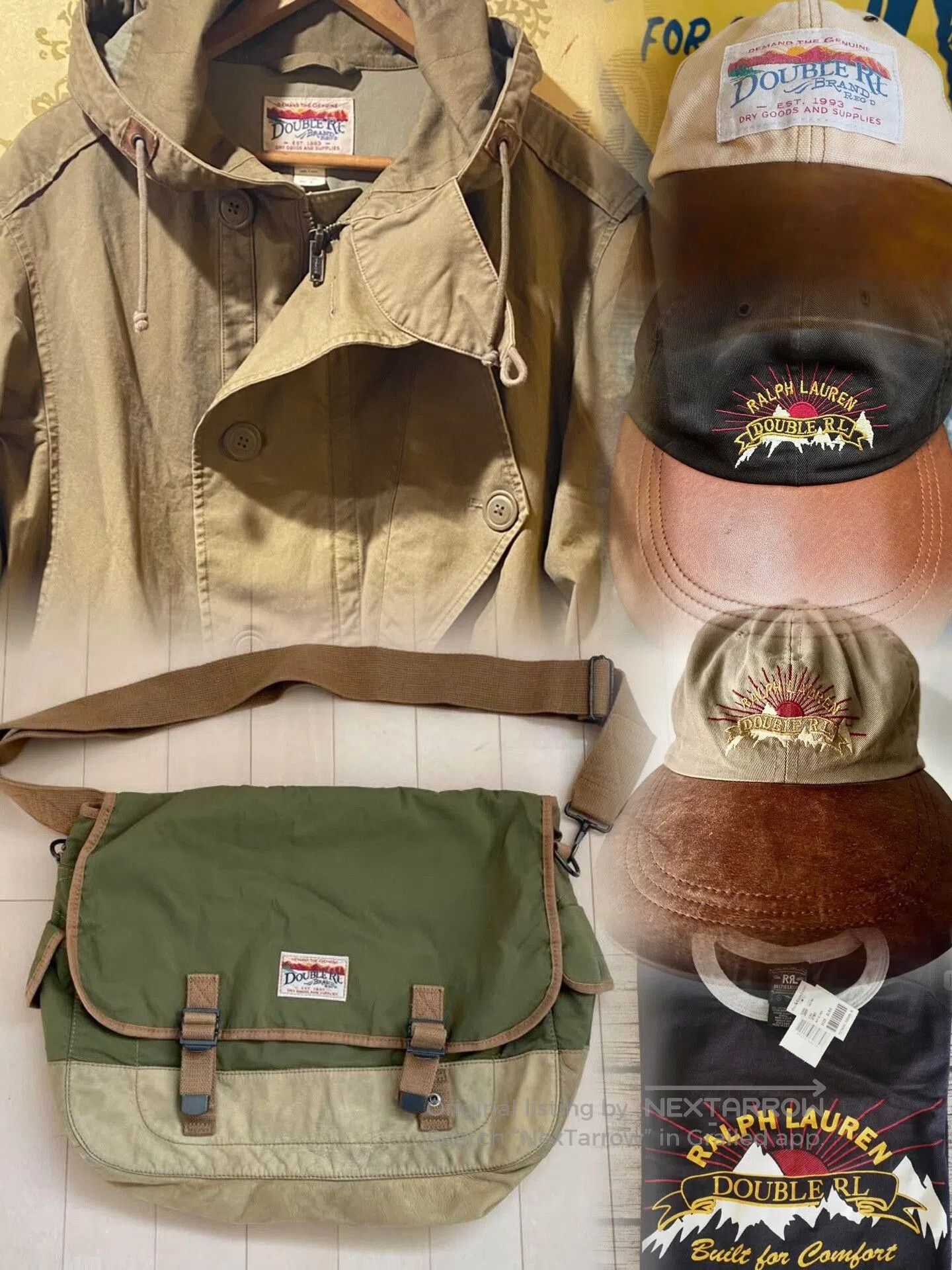RRL Ralph Lauren Double RL Vintage Sunset Logo Cap. Size ONE SIZE - 7 Thumbnail