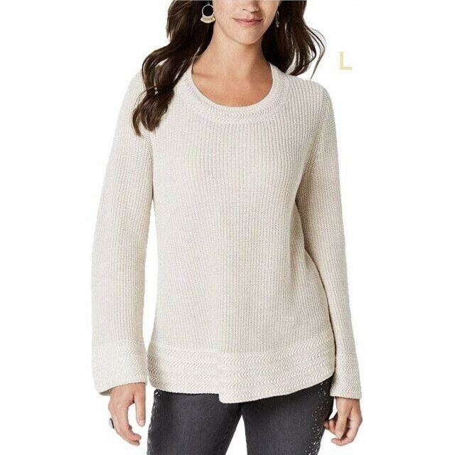 Other Style & Co Flare-Sleeve Contrast-Border Sweater, Hammock He Size XXL / US 16-18 / IT 52-54 - 1 Thumbnail