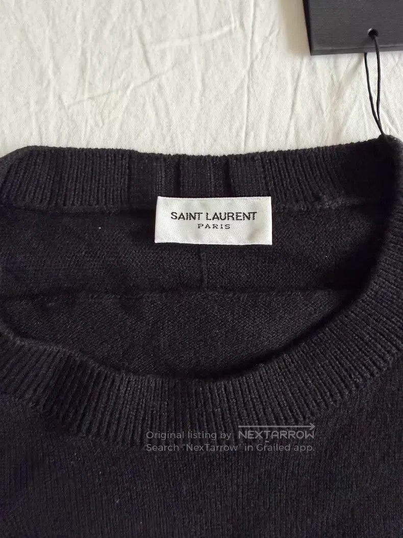 Saint Laurent Paris Saint Laurent Paris 100% Cashmere Knit Sweater Size US XL / EU 56 / 4 - 2 Thumbnail