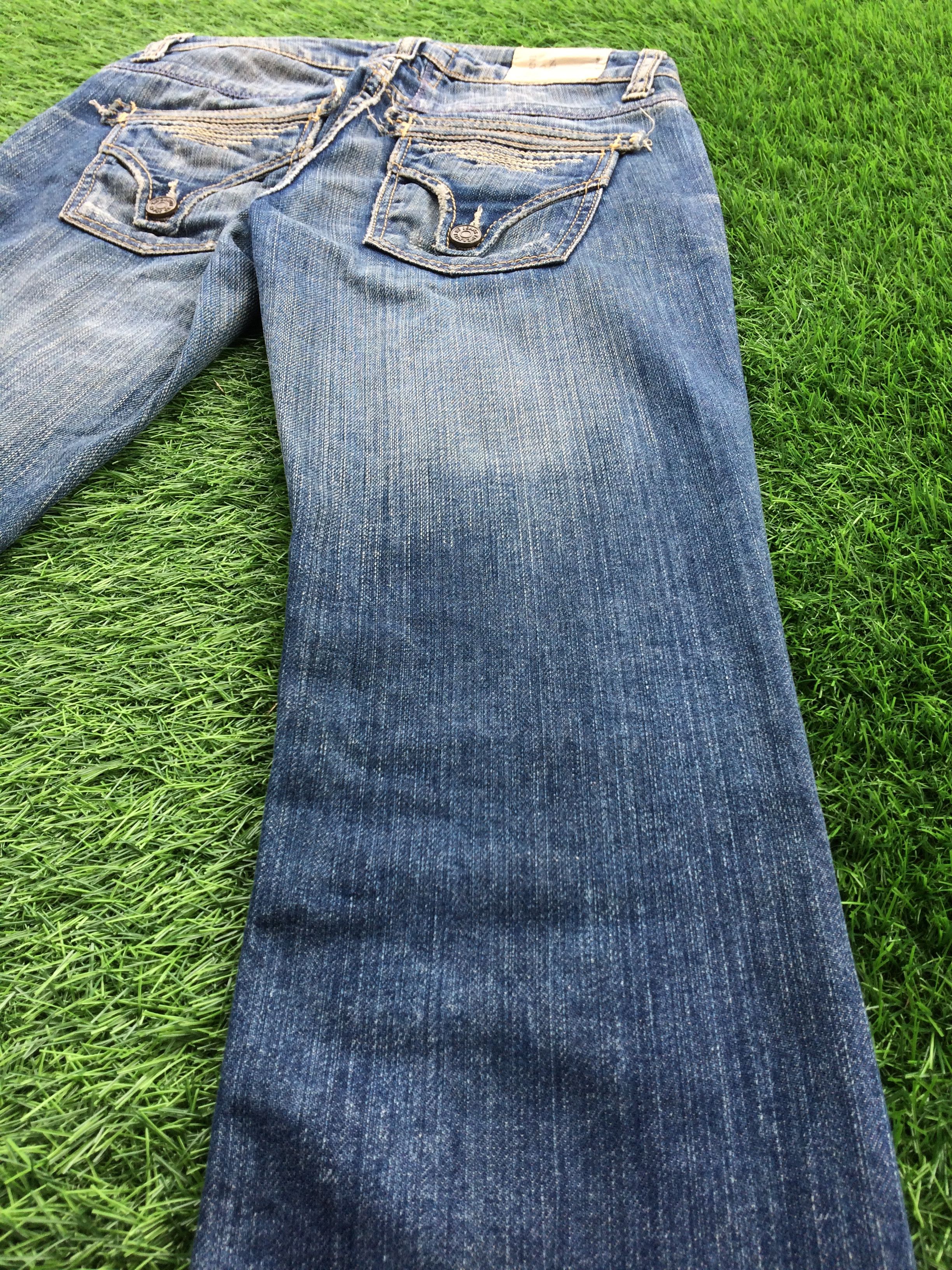 If Six Was Nine × Japanese Brand Japanese Distressed Flared Patch Jeans D-858 Size 25" / US 0 / IT 36 - 9 Thumbnail