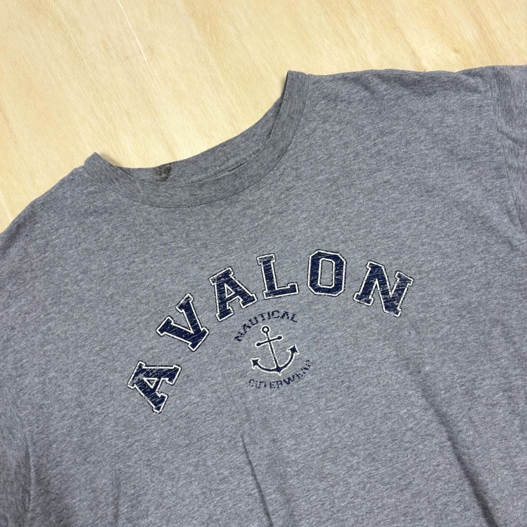 Nautica VINTAGE Prairie Mountain Avalon Shirt Mens XL Gray Nautical Tee T-Shirt USA Size US XL / EU 56 / 4 - 2 Thumbnail